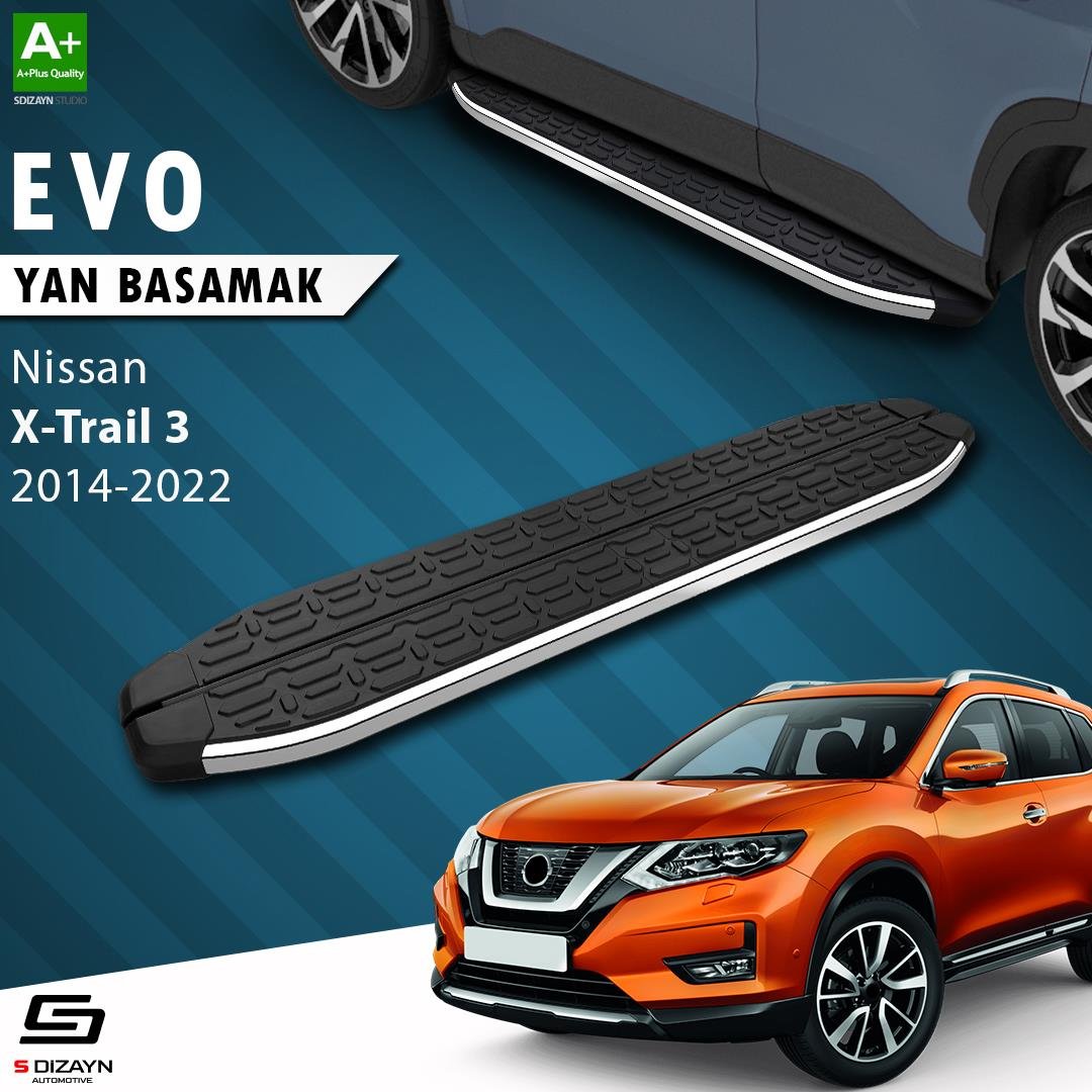 S-Dizayn Nissan X-Trail T32 Evo Krom Yan Basamak 183 Cm 2014-2022 A+ Kalite
