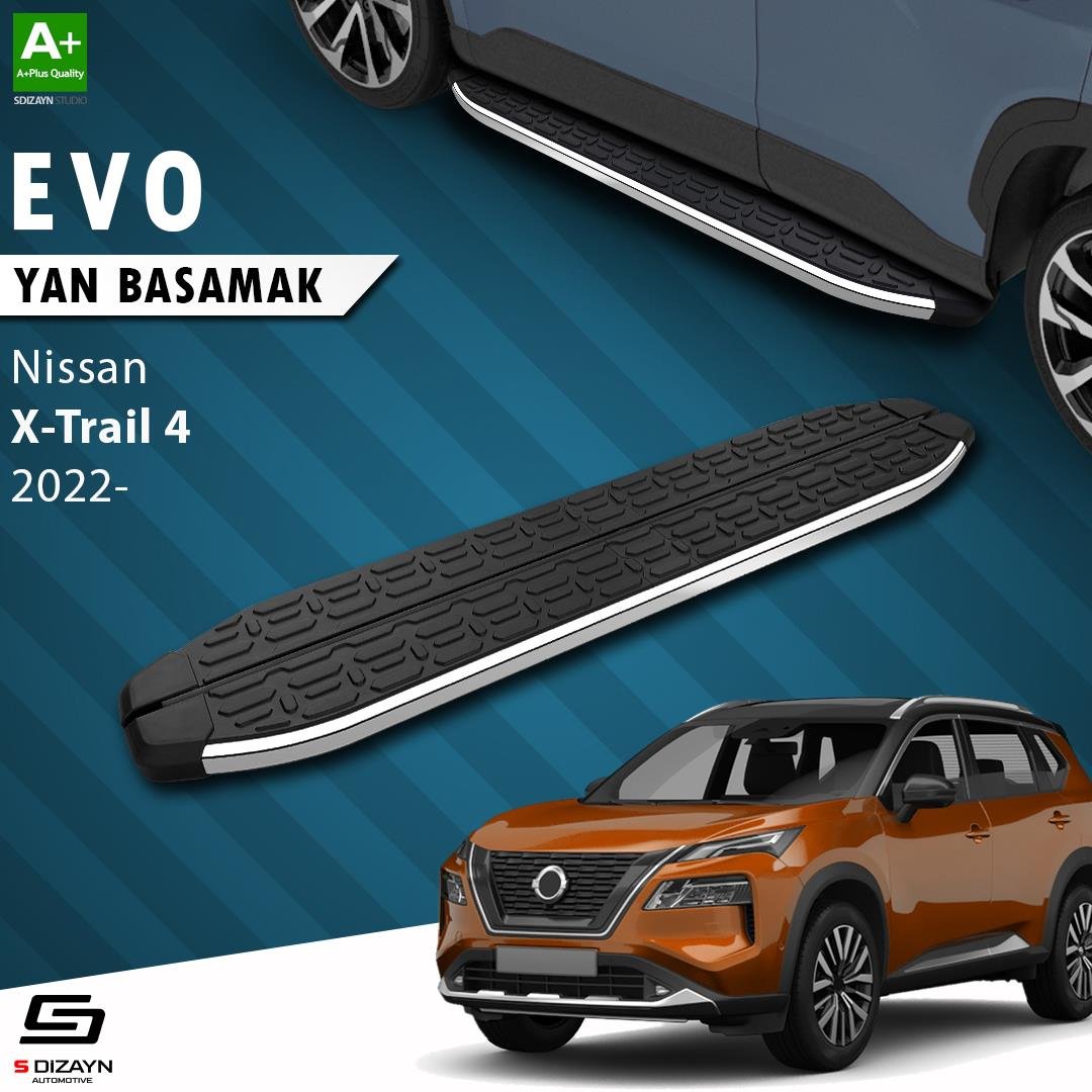 S-Dizayn Nissan X-Trail T33 Evo Krom Yan Basamak 183 Cm 2022 Üzeri A+ Kalite