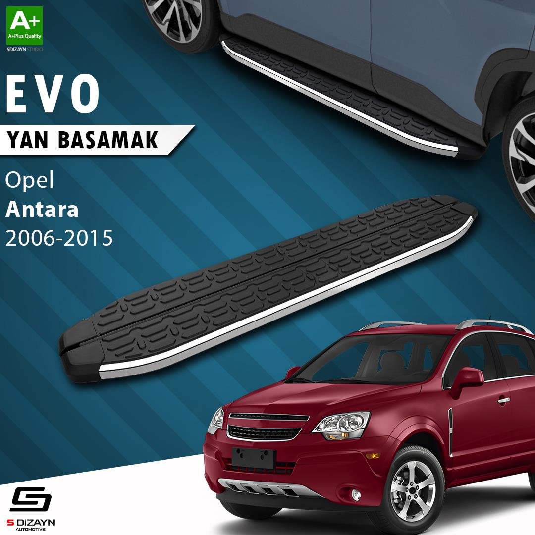 S-Dizayn Opel Antara Evo Krom Yan Basamak 183 Cm 2006-2015 A+ Kalite