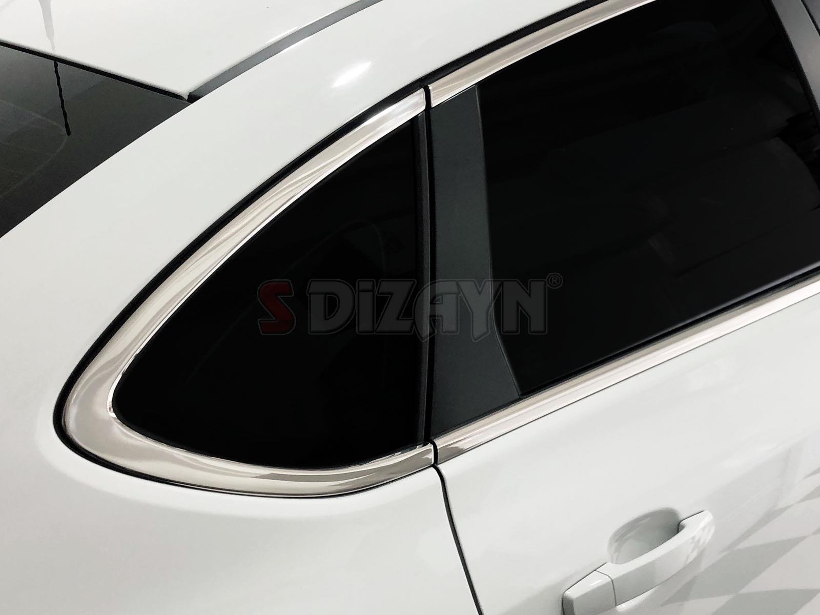 S-Dizayn Opel Astra J SD Krom Cam Çerçeve Seti 12 Prç 2012-2020 (Bütün-Formlu) A+ Kalite