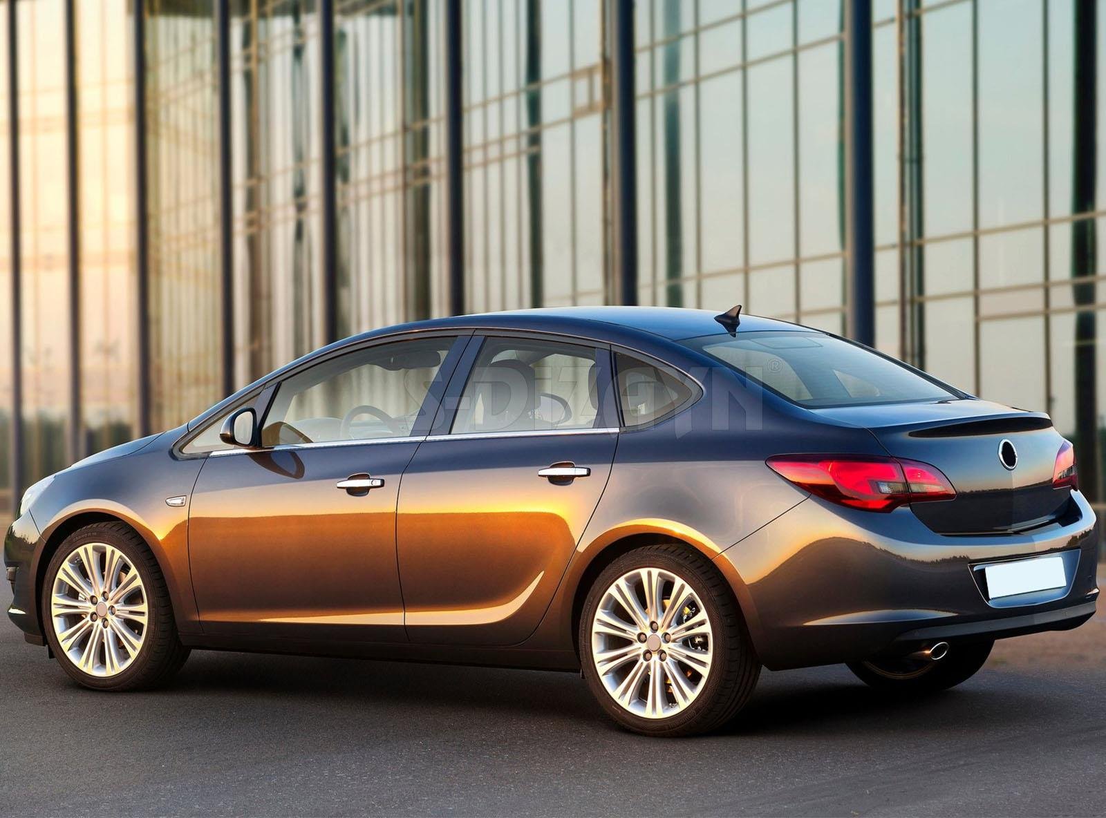 S-Dizayn Opel Astra J SD Krom Cam Çıtası 4 Prç 2012-2020