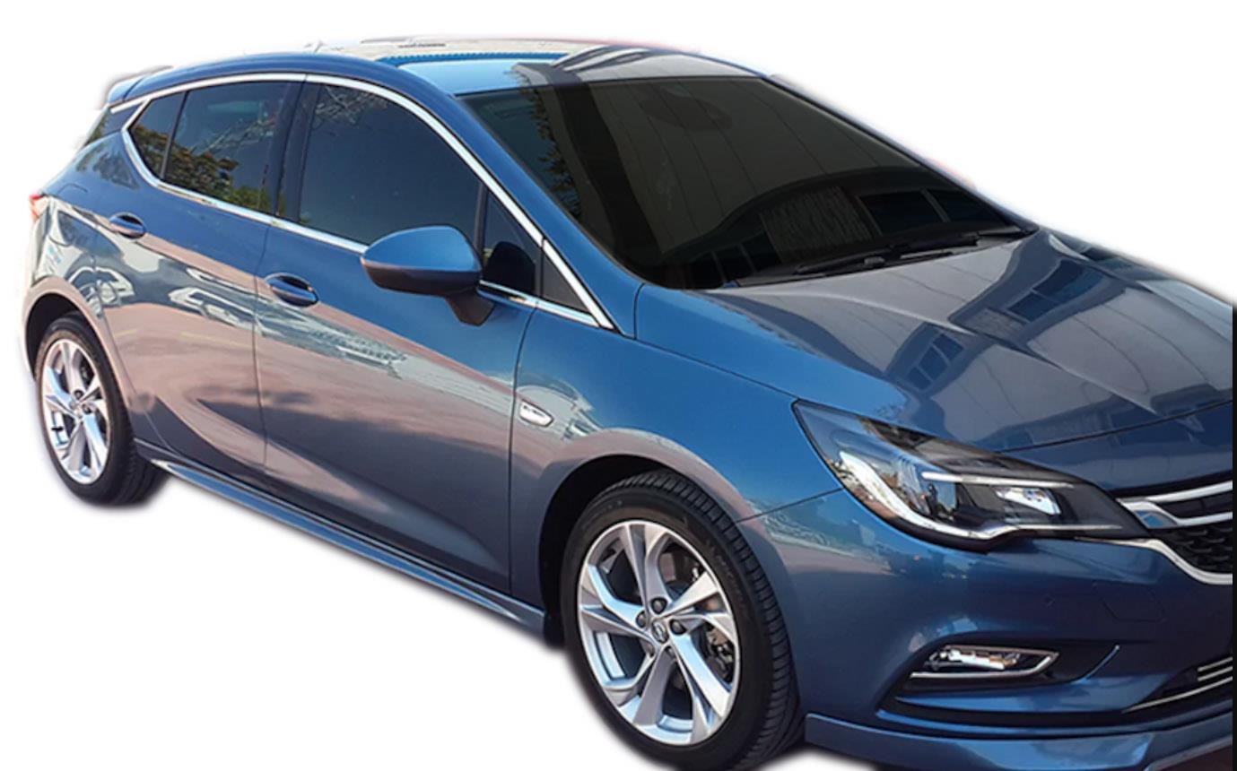 S-Dizayn Opel Astra K HB Krom Cam Çerçeve Seti 14 Prç 2015-2022 A+ Kalite