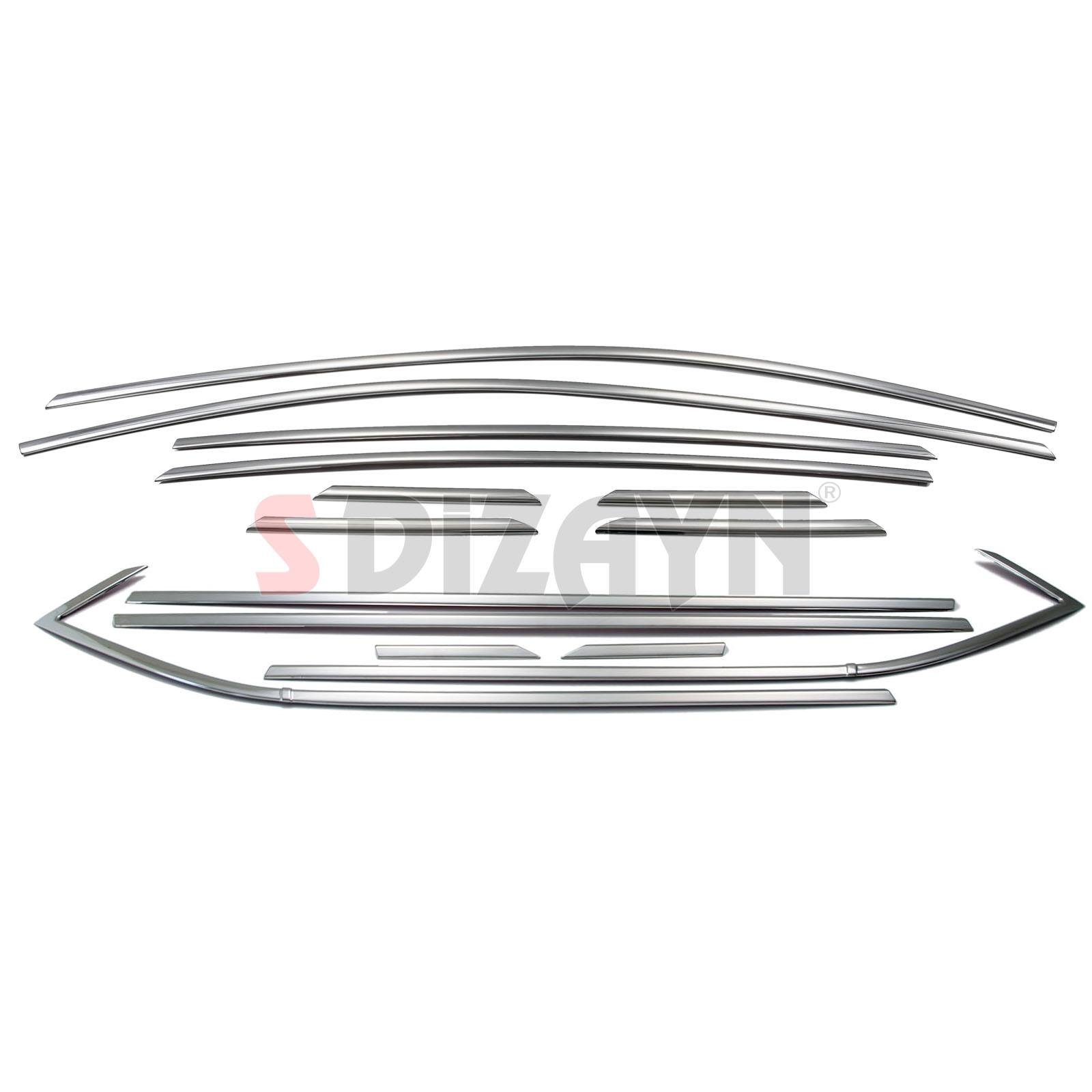 S-Dizayn Opel Astra K HB Krom Cam Çerçeve Seti 14 Prç 2015-2022 A+ Kalite