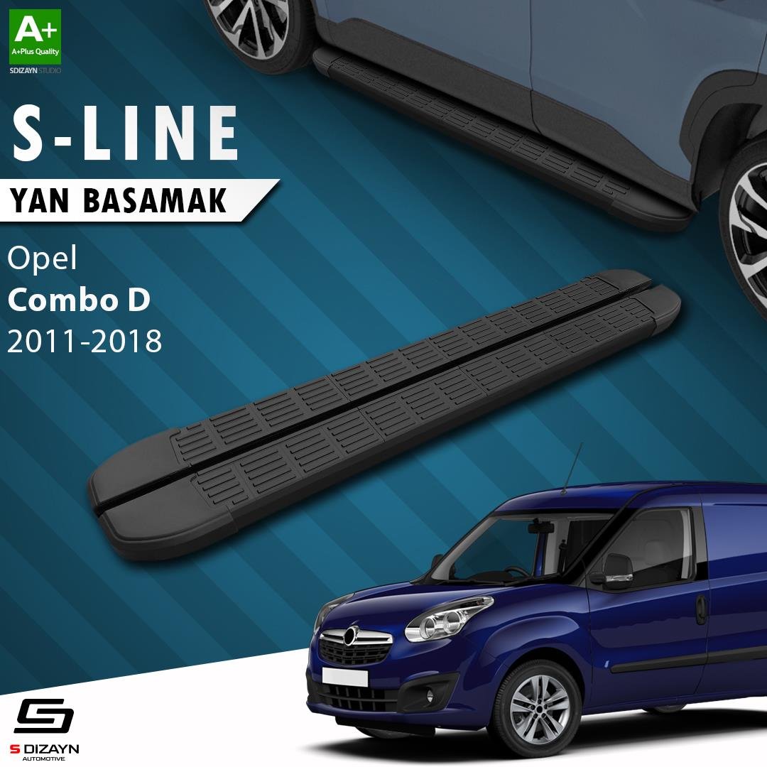 S-Dizayn Opel Combo D S-Line Siyah Yan Basamak 193 Cm 2011-2018 A+ Kalite