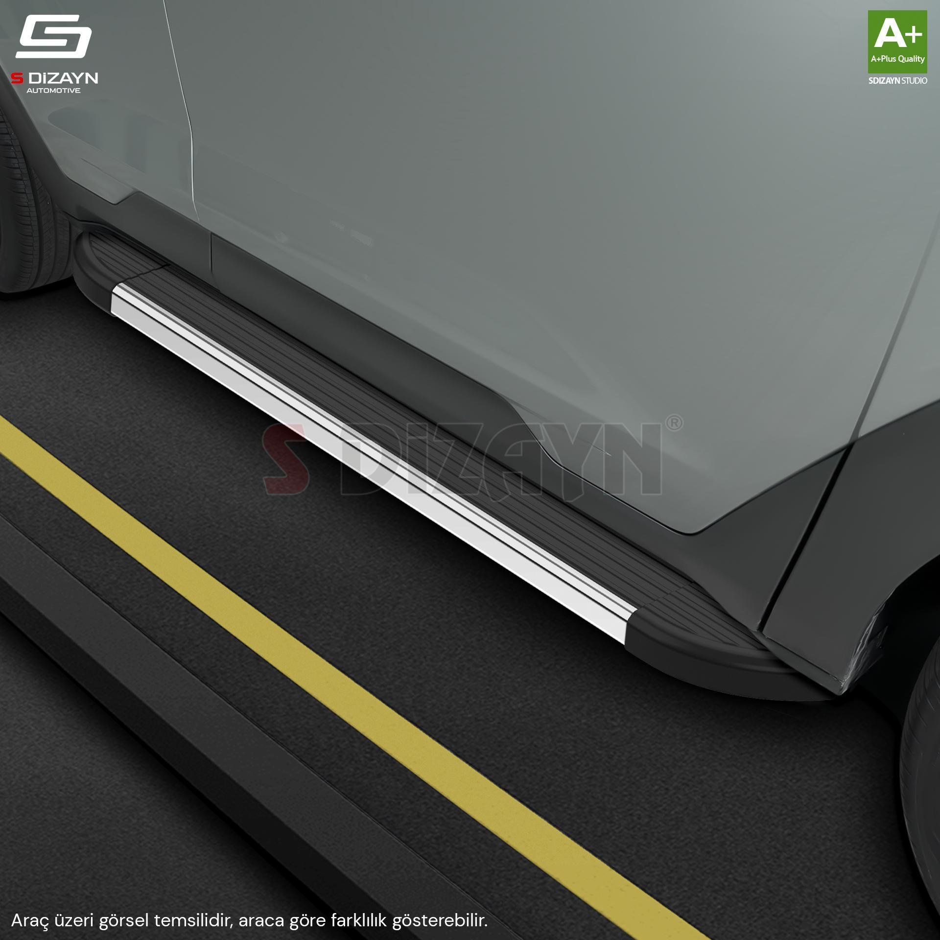 S-Dizayn Opel Combo D Skyline Krom Yan Basamak 193 Cm 2011-2015 A+ Kalite