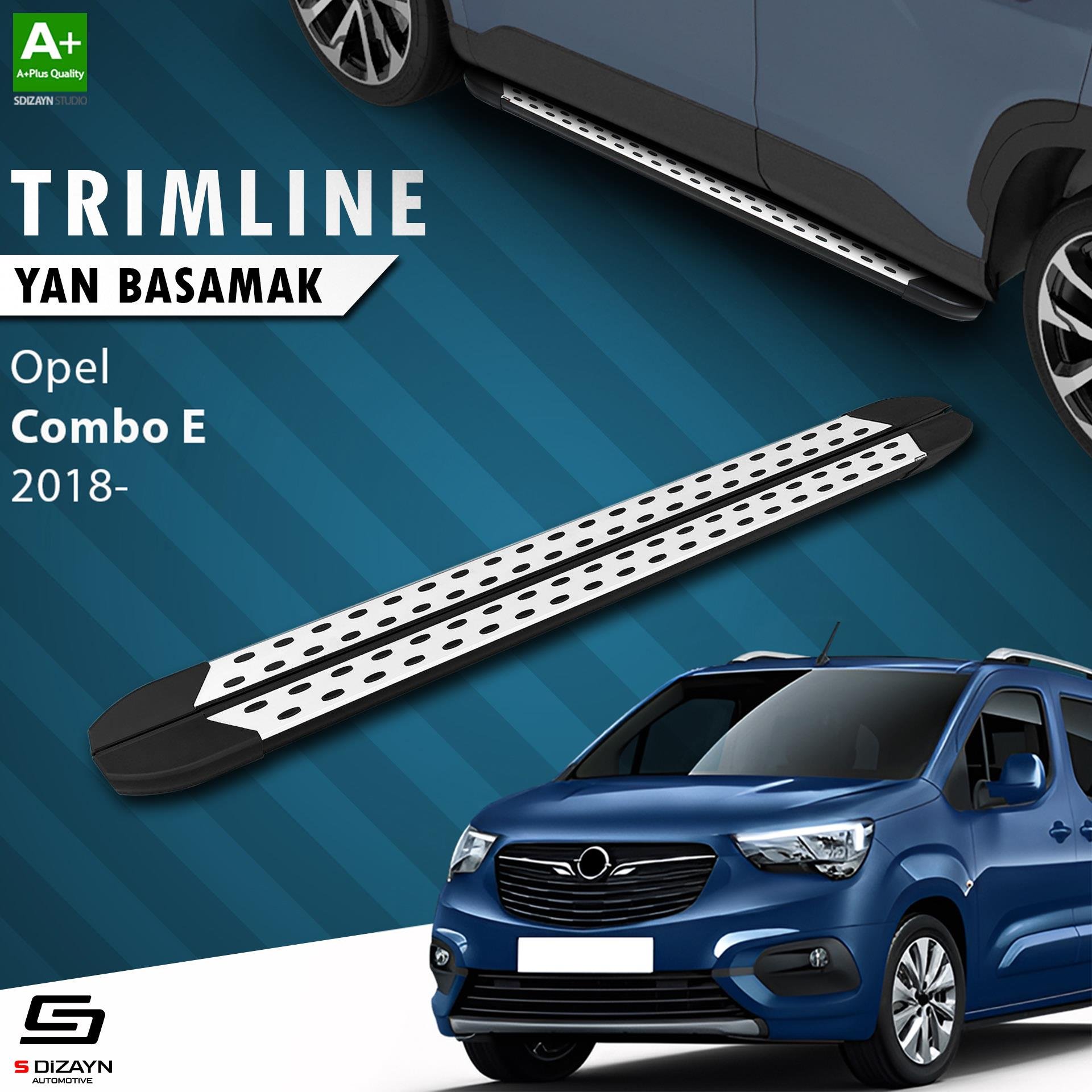 S-Dizayn Opel Combo E TrimLine Gri Yan Basamak 202 Cm 2018 Üzeri A+ Kalite