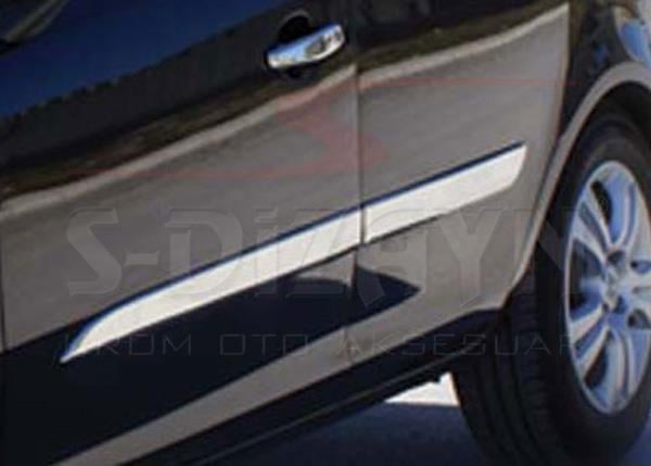 S-Dizayn Opel Corsa D Krom Yan Kapı Çıtası 4 Prç 2007-2014