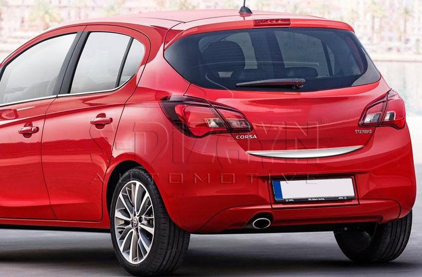 S-Dizayn Opel Corsa E Krom Bagaj Alt Çıtası 2015-2019