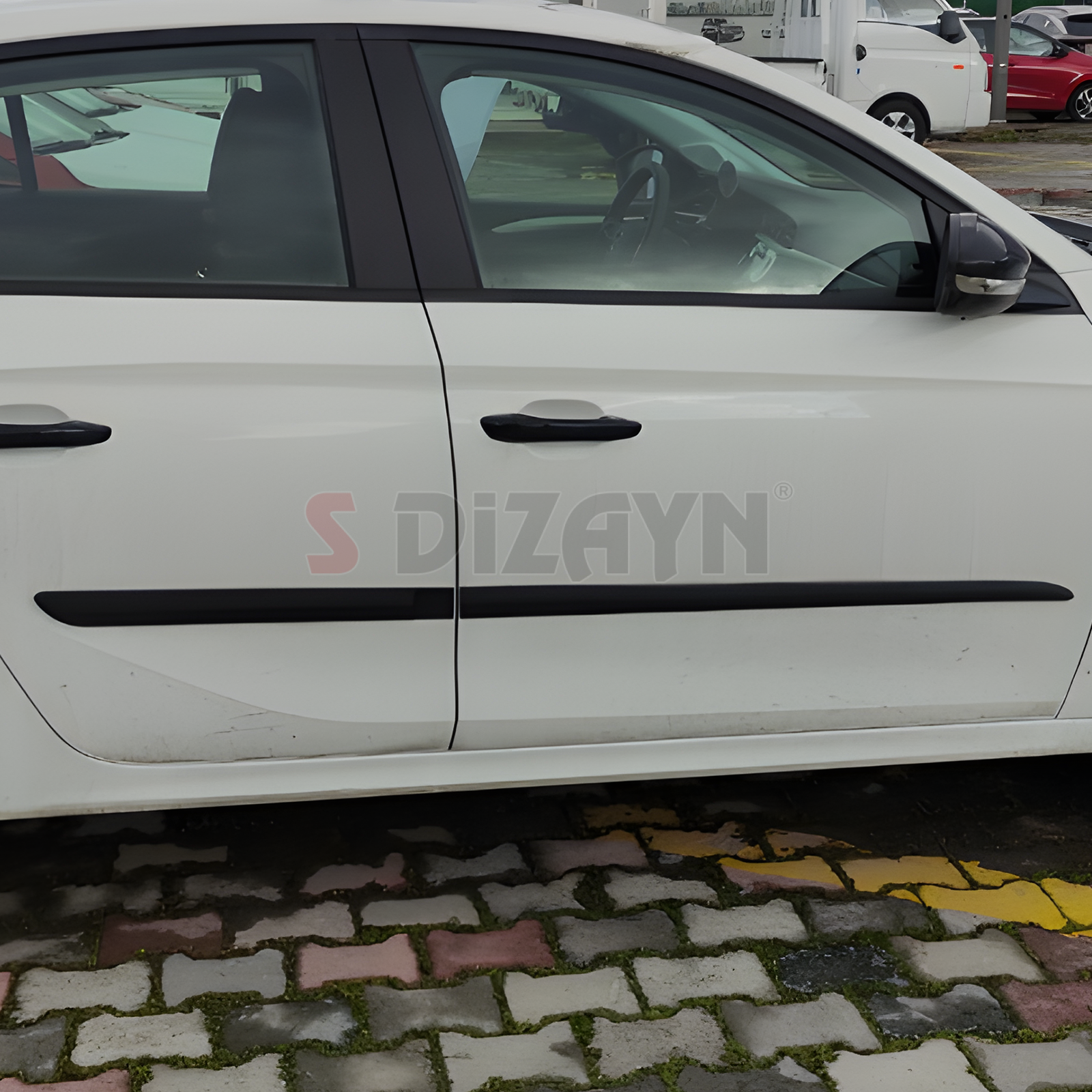 S-Dizayn Opel Corsa F ABS Plastik Yan Kapı Koruma Çıtası 2019 Üzeri A+ Kalite