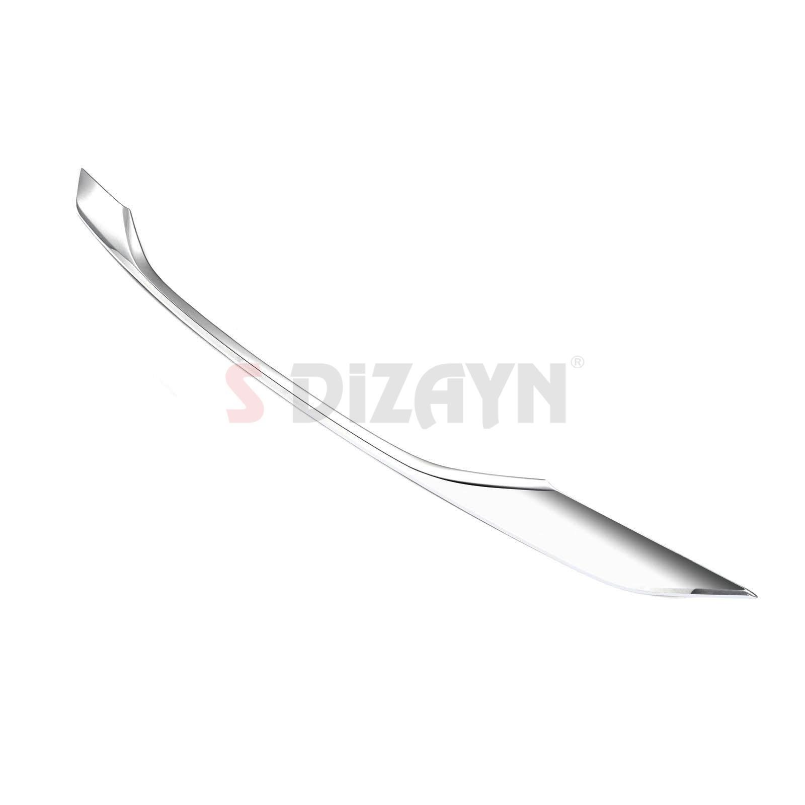 S-Dizayn Peugeot 2008 2 Krom Ön Tampon Çıtası 2020-2023 (Mat Krom)