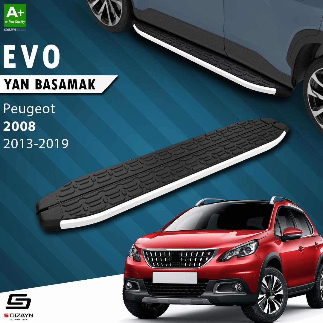 S-Dizayn Peugeot 2008 Evo Aluminyum Yan Basamak 173 Cm 2013-2019 A+ Kalite