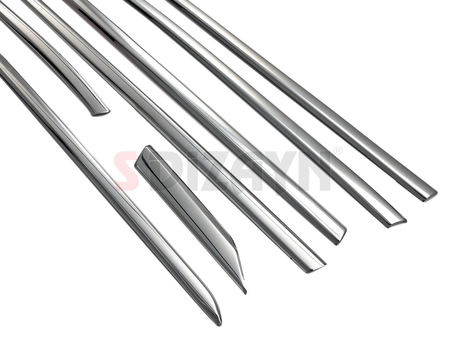 S-Dizayn Peugeot 3008 Krom Cam Çıtası 8 Prç. 2016-2023