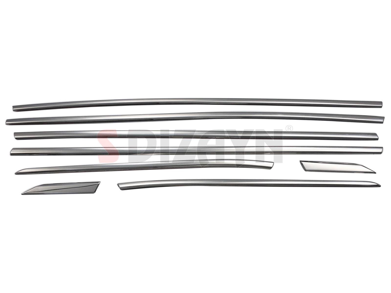 S-Dizayn Peugeot 3008 Krom Cam Çıtası 8 Prç. 2016-2023