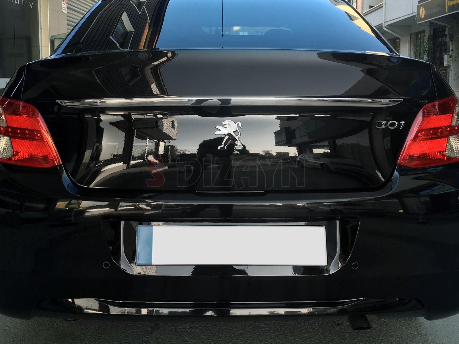 S-Dizayn Peugeot 301 Krom Bagaj Çıtası 2012-2017