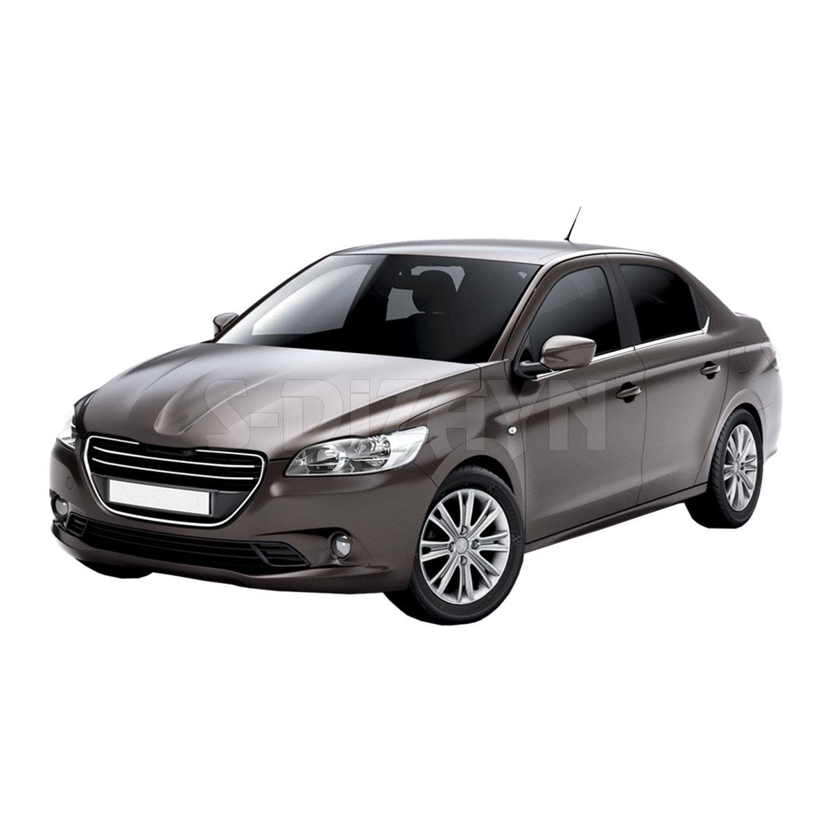 S-Dizayn Peugeot 301 Krom Cam Çıtası 6 Prç. 2012-2017