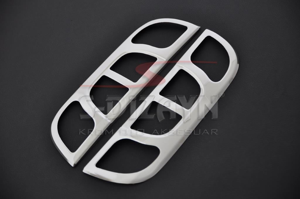 S-Dizayn Peugeot Bipper Krom Stop Çerçevesi 2 Prç 2007-2017