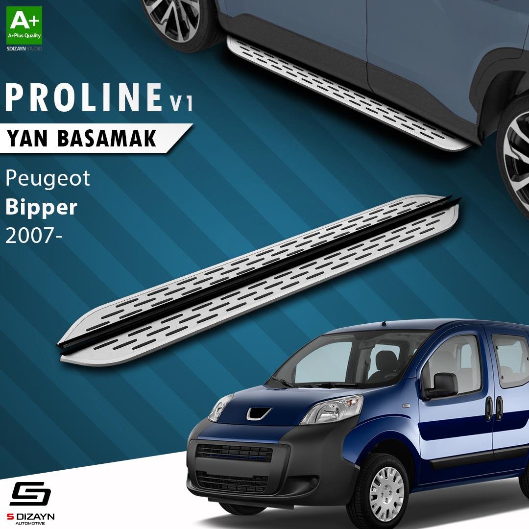S-Dizayn Peugeot Bipper OEM Still Pro V1 Aluminyum Yan Basamak 173 Cm 2007-2017 A+ Kalite