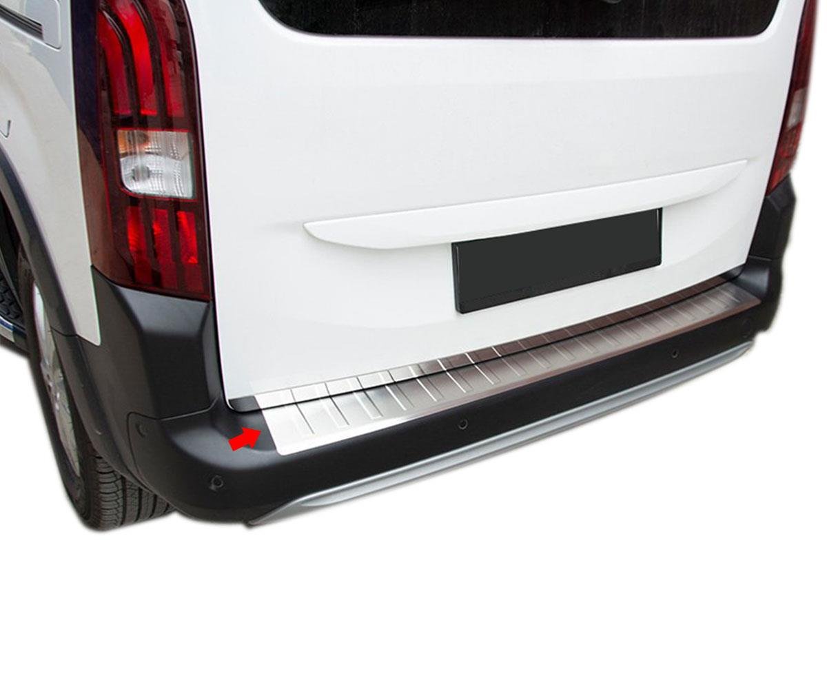 S-Dizayn Peugeot Rifter Krom Arka Tampon Eşiği 2019 Üzeri