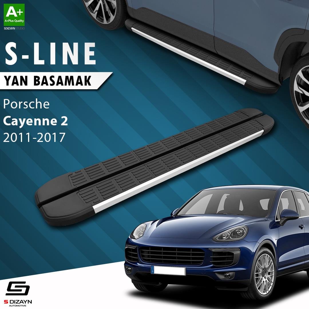 S-Dizayn Porsche Cayenne 2 S-Line Aluminyum Yan Basamak 193 Cm 2011-2017 A+ Kalite