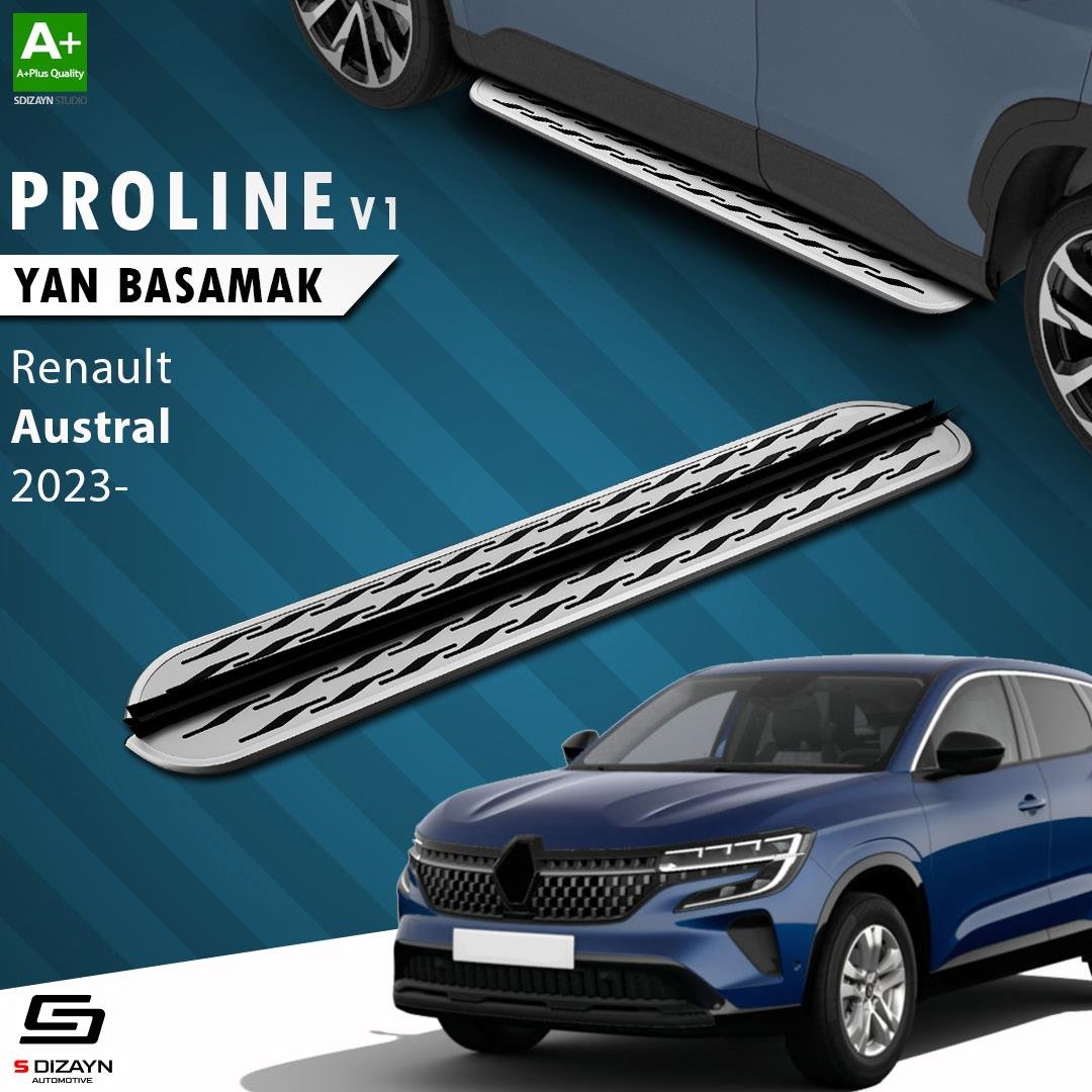 S-Dizayn Renault Austral OEM Still Pro V2 Aluminyum Yan Basamak 183 Cm 2023 Üzeri A+ Kalite