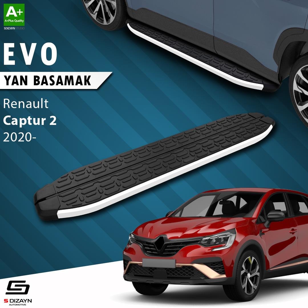 S-Dizayn Renault Captur 2 Evo Aluminyum Yan Basamak 183 Cm 2020 Üzeri A+ Kalite