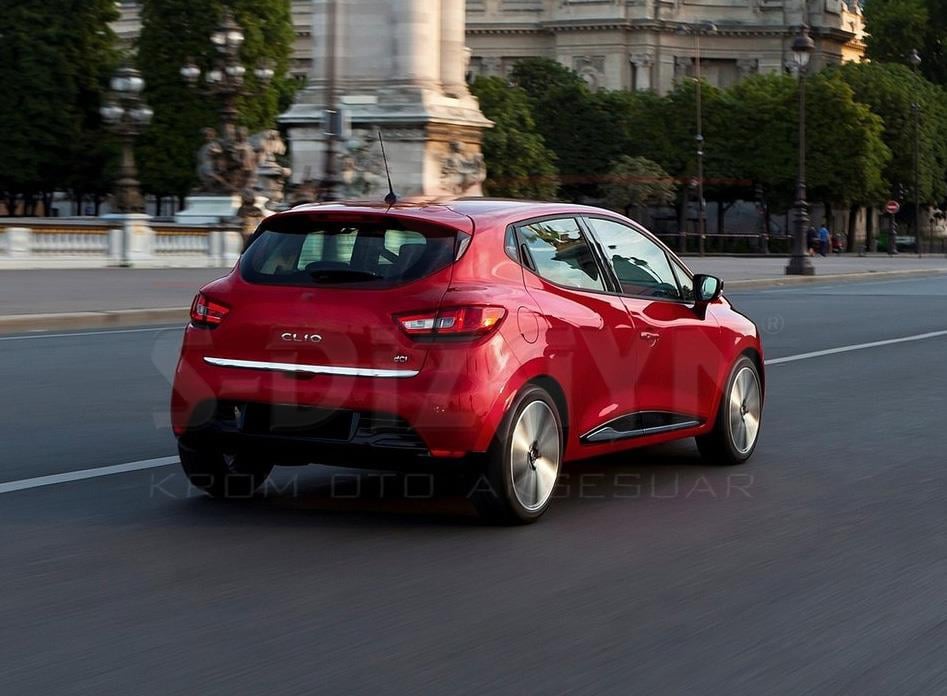 S-Dizayn Renault Clio 4 HB Krom Bagaj Alt Çıtası 2012-2019