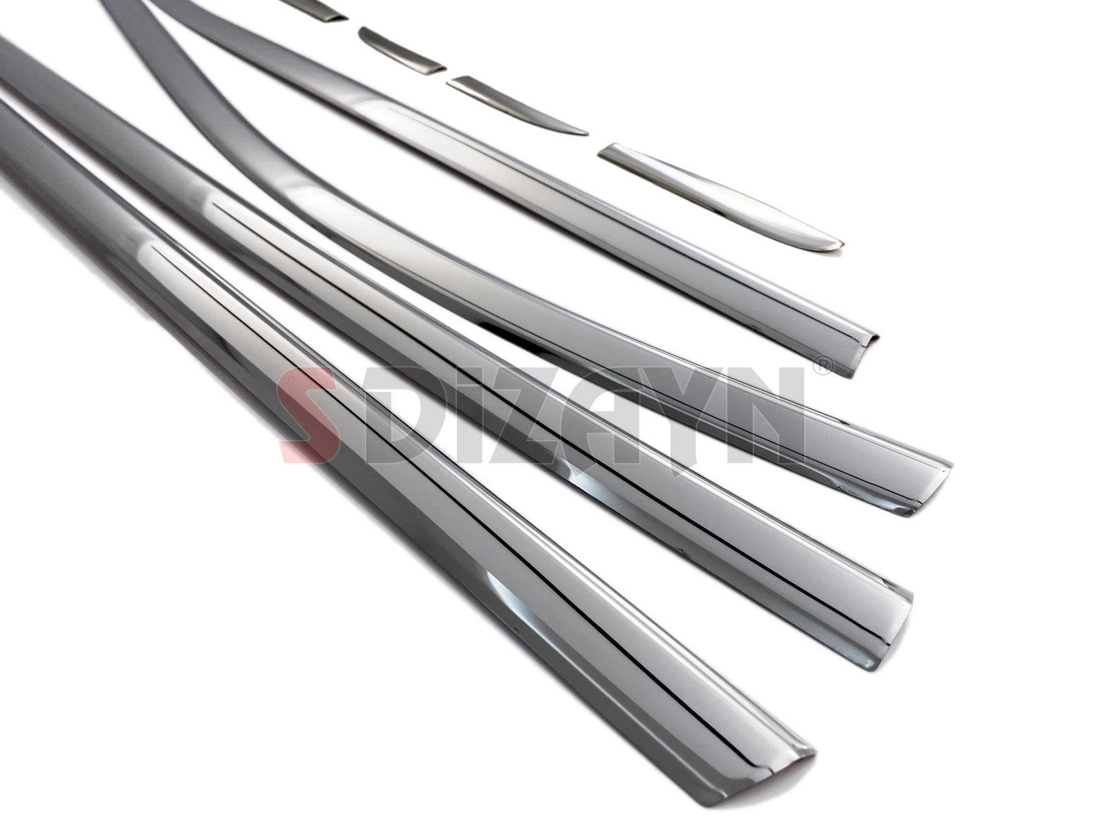 S-Dizayn Renault Clio 4 HB Krom Cam Çıtası 8 Prç. 2012-2019