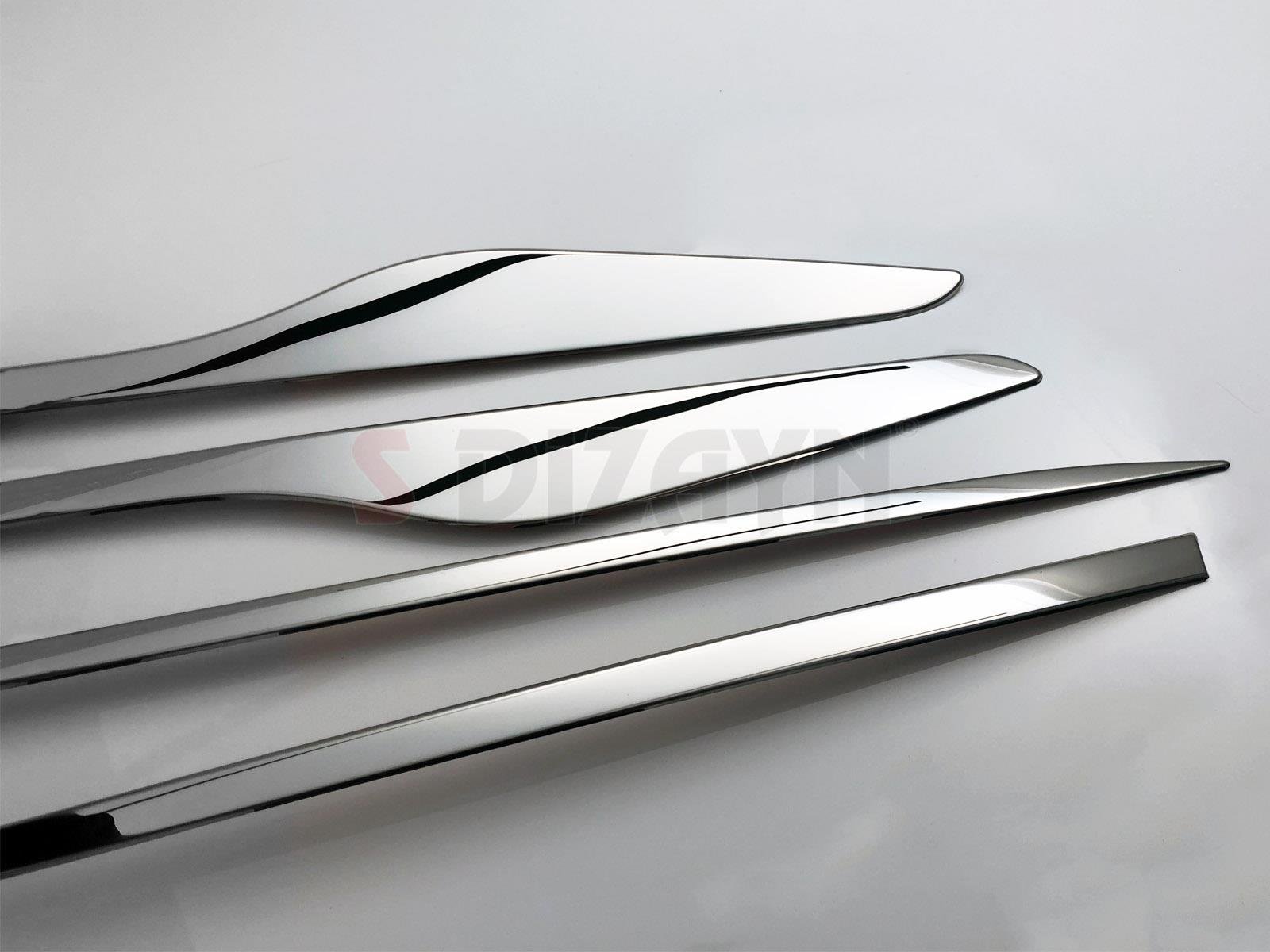 S-Dizayn Renault Clio 4 HB Krom Yan Kapı Çıtası 4 Prç. 2012-2019