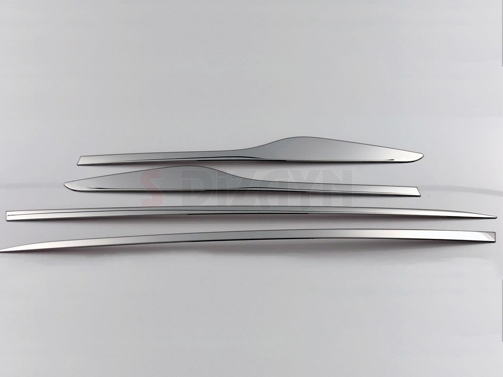 S-Dizayn Renault Clio 4 HB Krom Yan Kapı Çıtası 4 Prç. 2012-2019