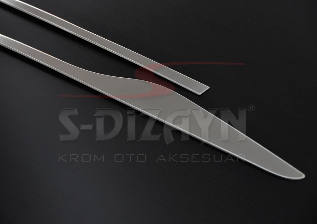 S-Dizayn Renault Clio 4 HB Krom Yan Kapı Çıtası 4 Prç. 2012-2019