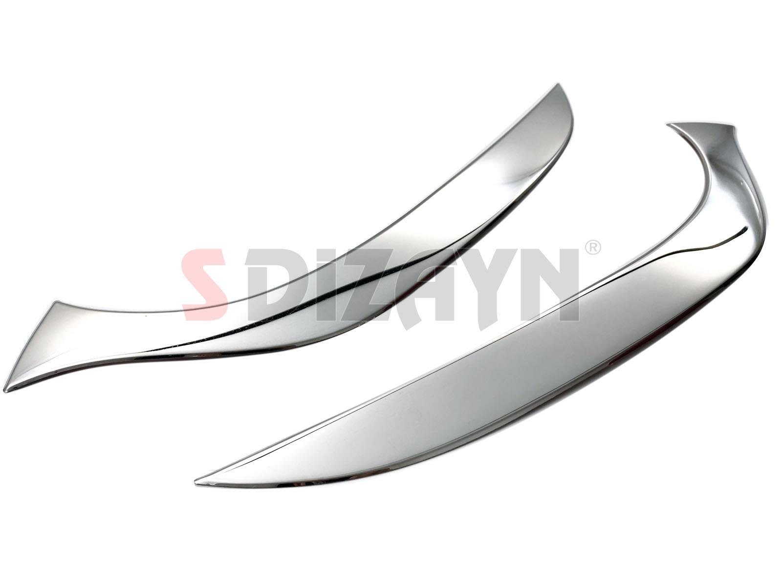 S-Dizayn Renault Clio 4 Sporttourer Krom Far Alt Çıtası 2 Prç. 2012-2016