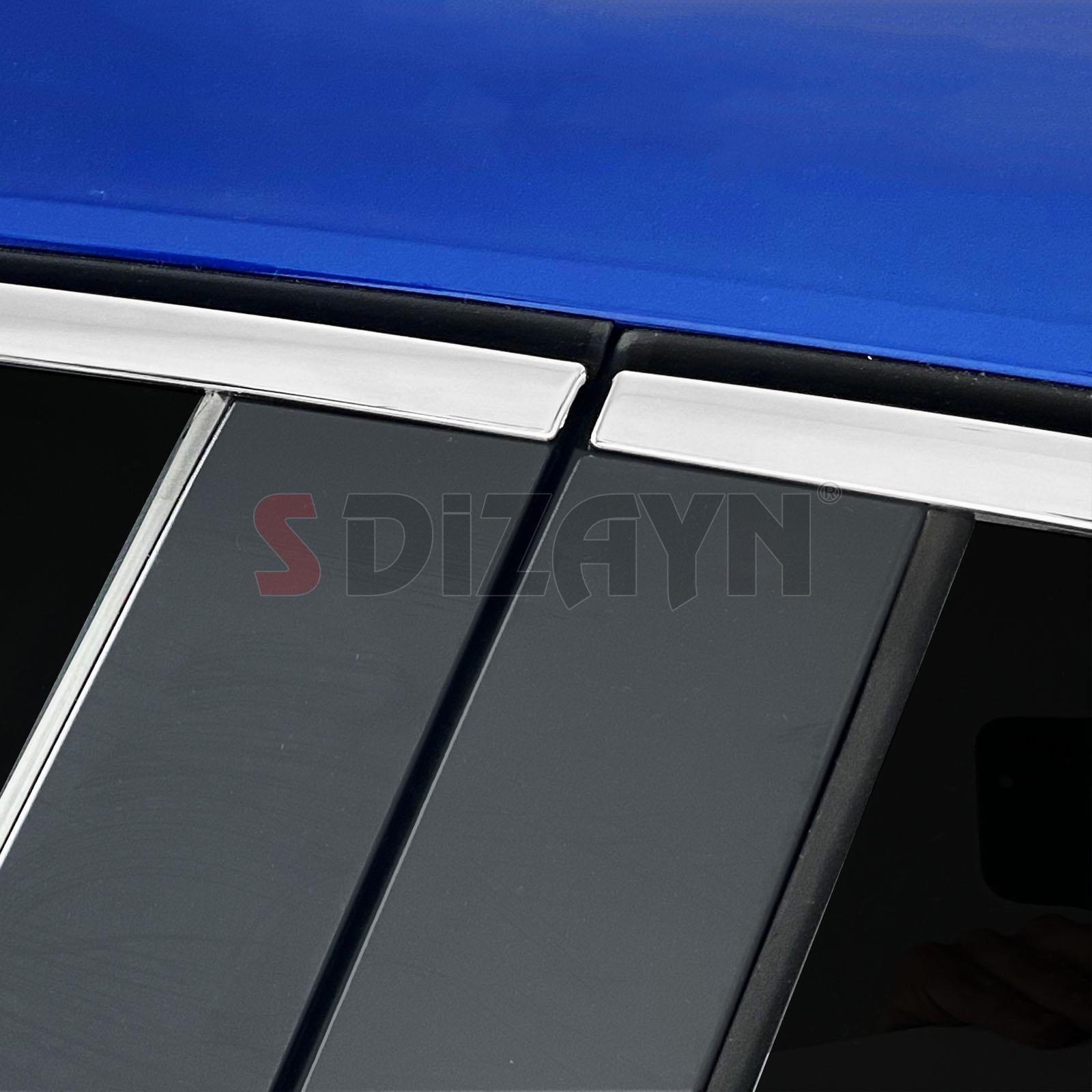 S-Dizayn Renault Clio 5 Krom Cam Çerçevesi 12 Prç. 2019 Üzeri A+ Kalite