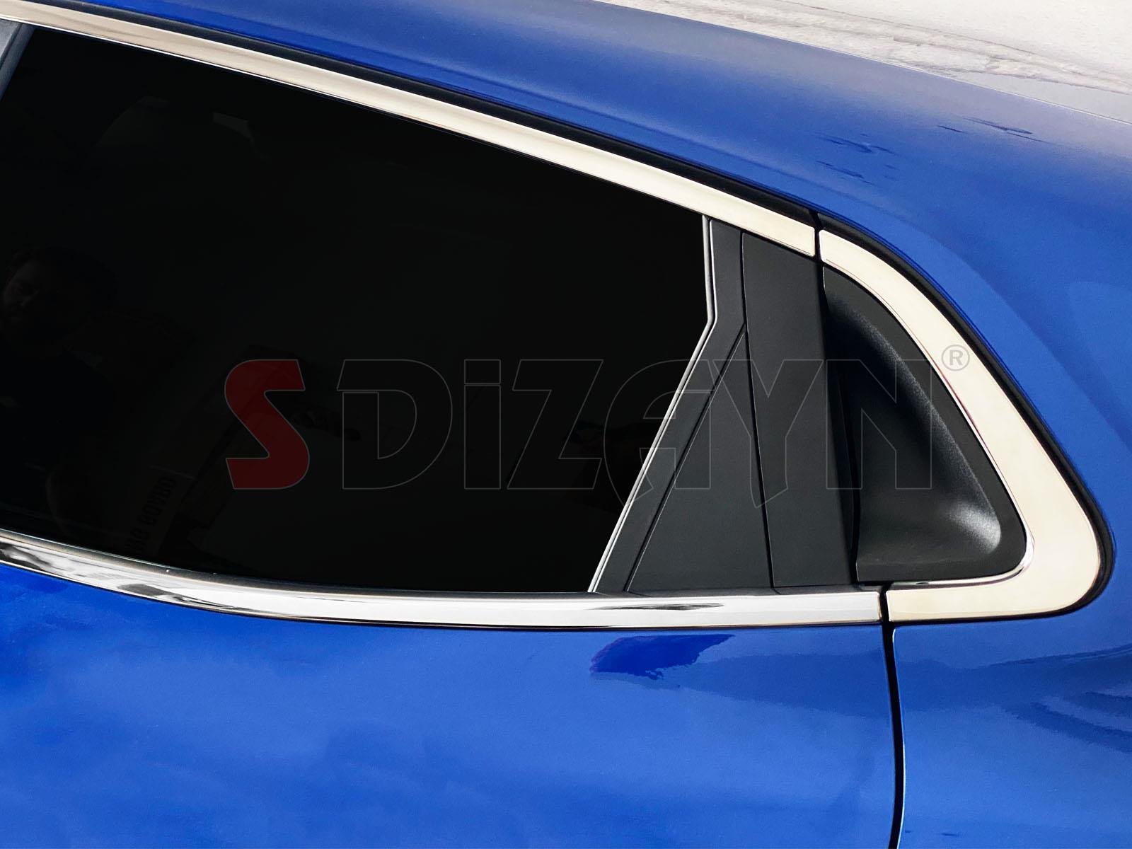 S-Dizayn Renault Clio 5 Krom Cam Çerçevesi 12 Prç. 2019 Üzeri A+ Kalite