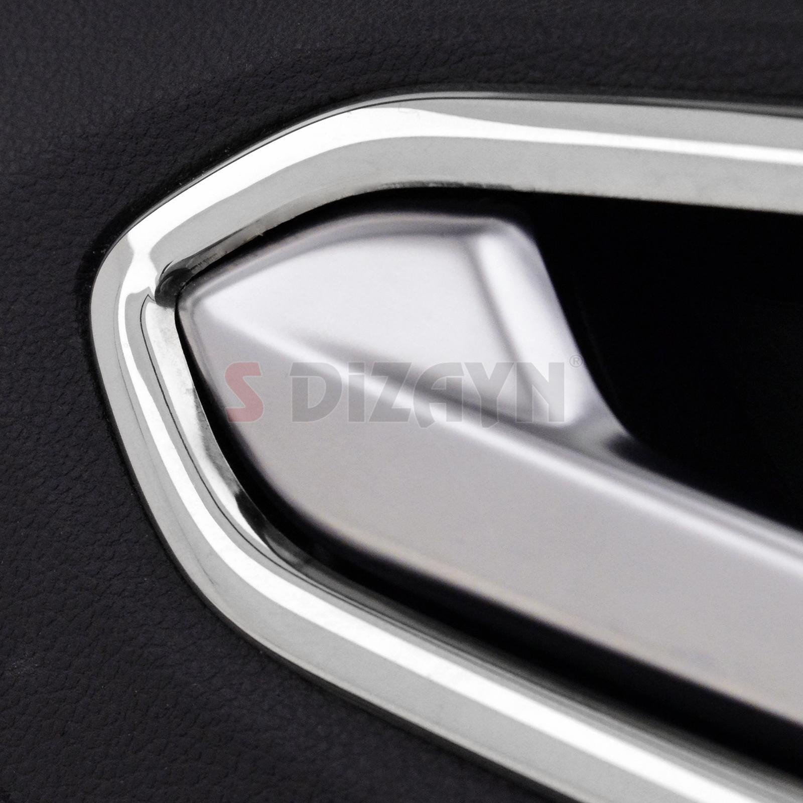 S-Dizayn Renault Clio 5 Krom İç Kapı Kolu Çerçevesi 4 Prç. 2019 Üzeri