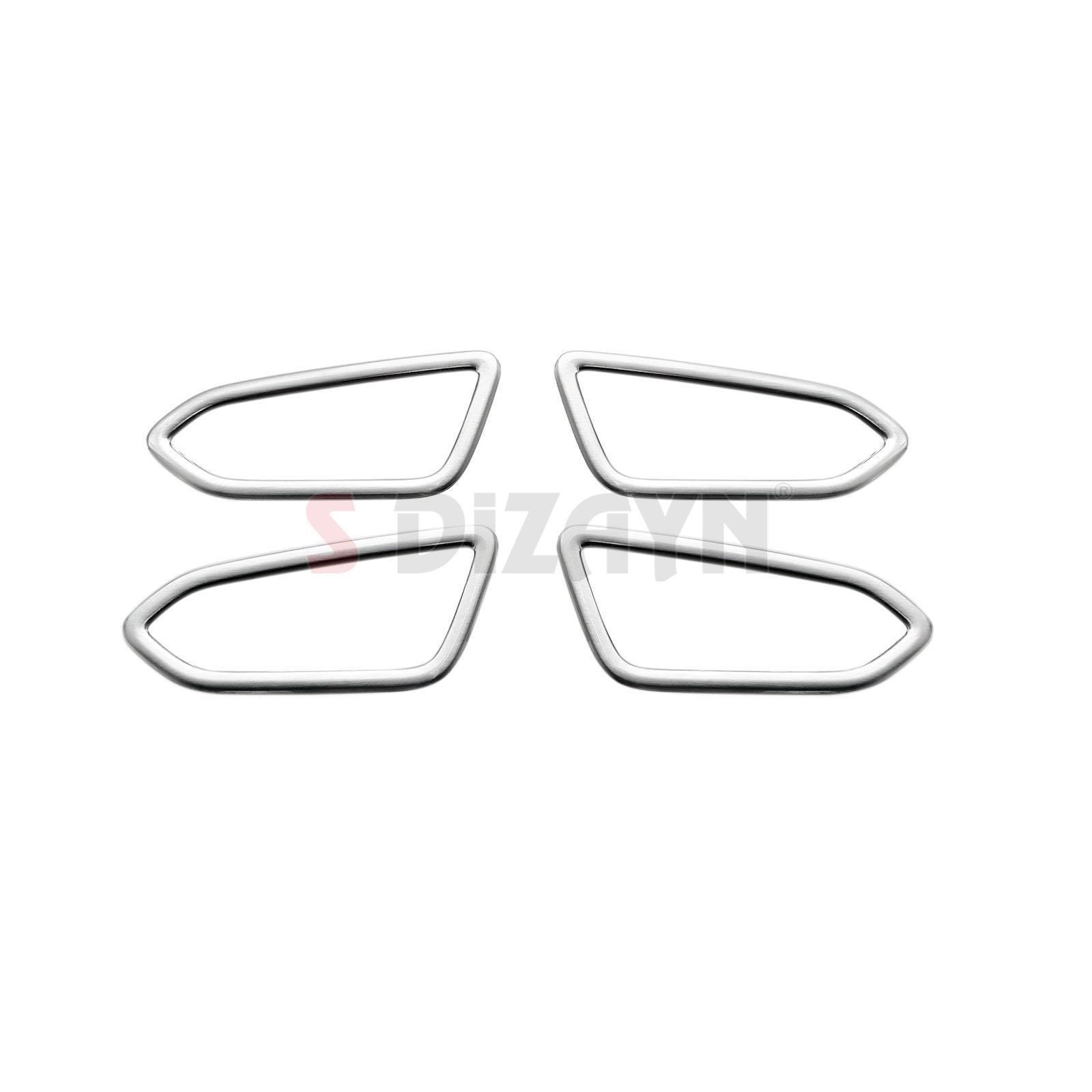 S-Dizayn Renault Clio 5 Krom İç Kapı Kolu Çerçevesi 4 Prç. 2019 Üzeri (Mat Krom)