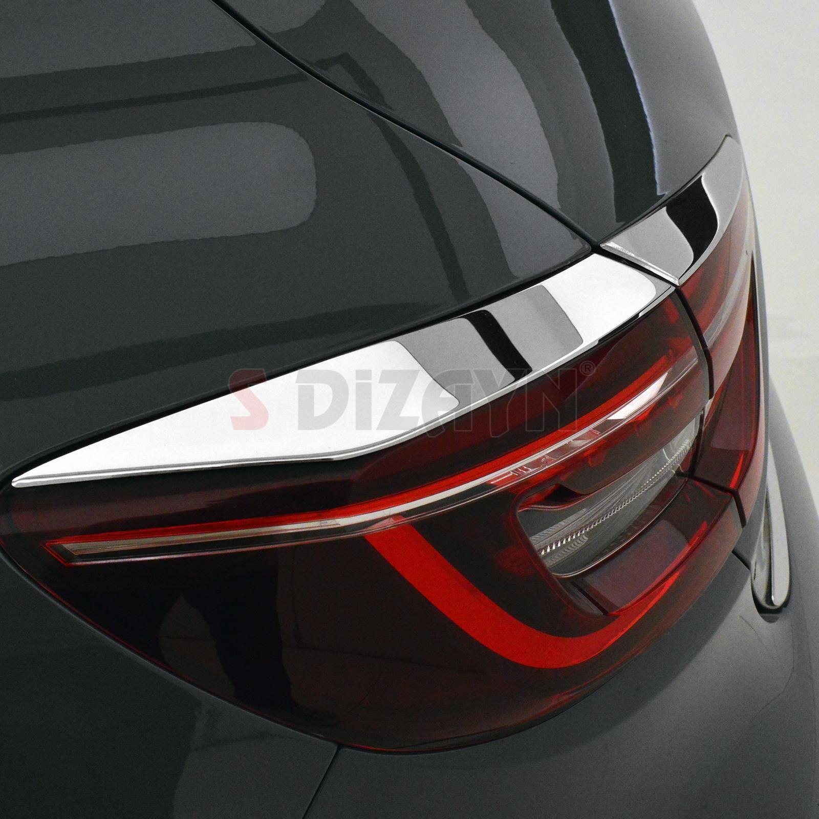 S-Dizayn Renault Clio 5 Krom Stop Üst Çıtası 4 Prç. 2019 Üzeri