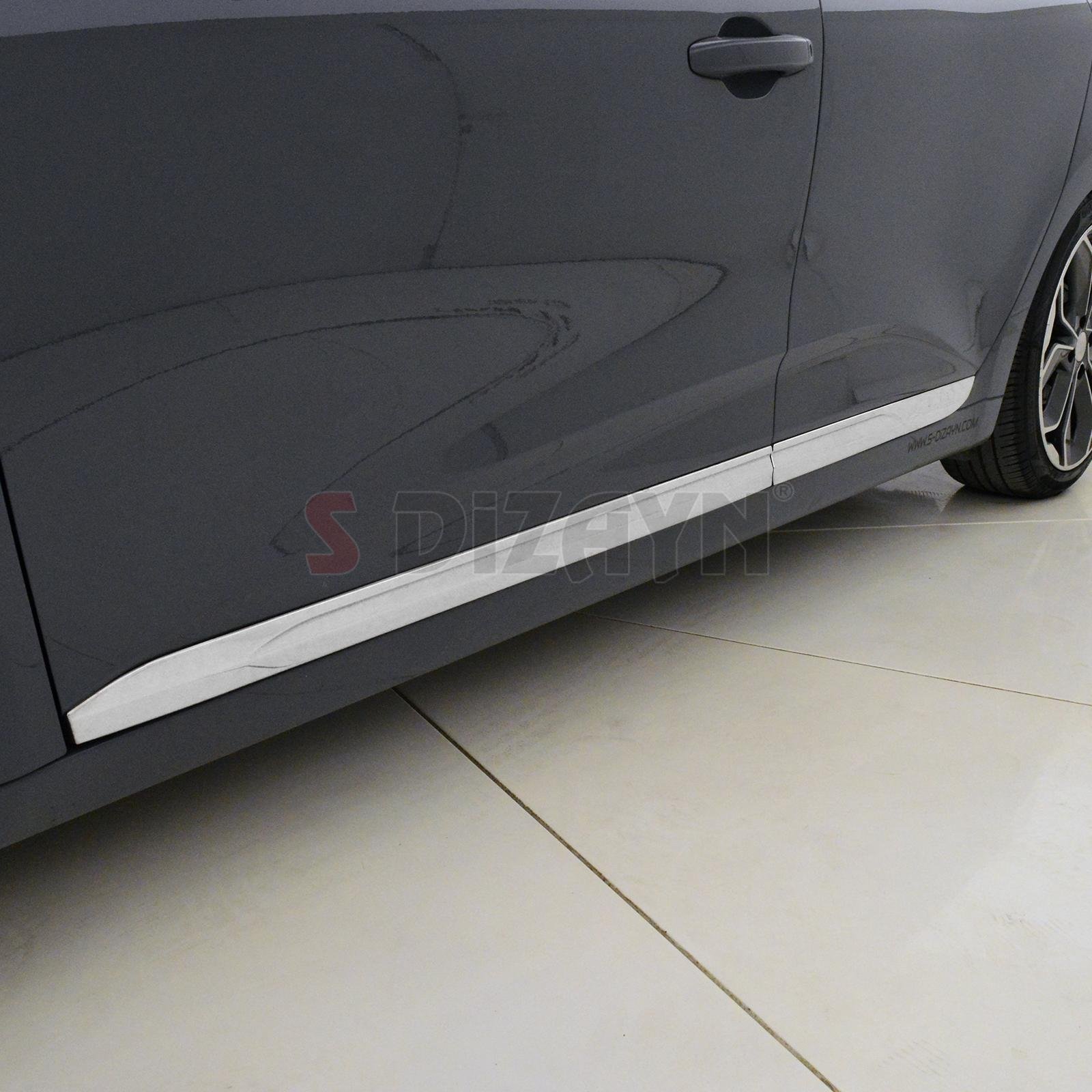 S-Dizayn Renault Clio 5 Krom Yan Kapı Çıtası 4 Prç. 2019 Üzeri