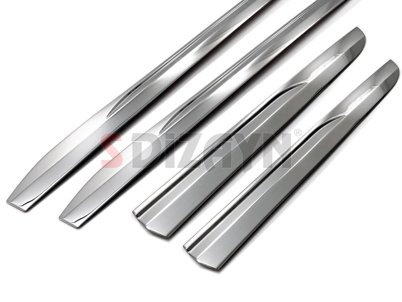 S-Dizayn Renault Clio 5 Krom Yan Kapı Çıtası 4 Prç. 2019 Üzeri