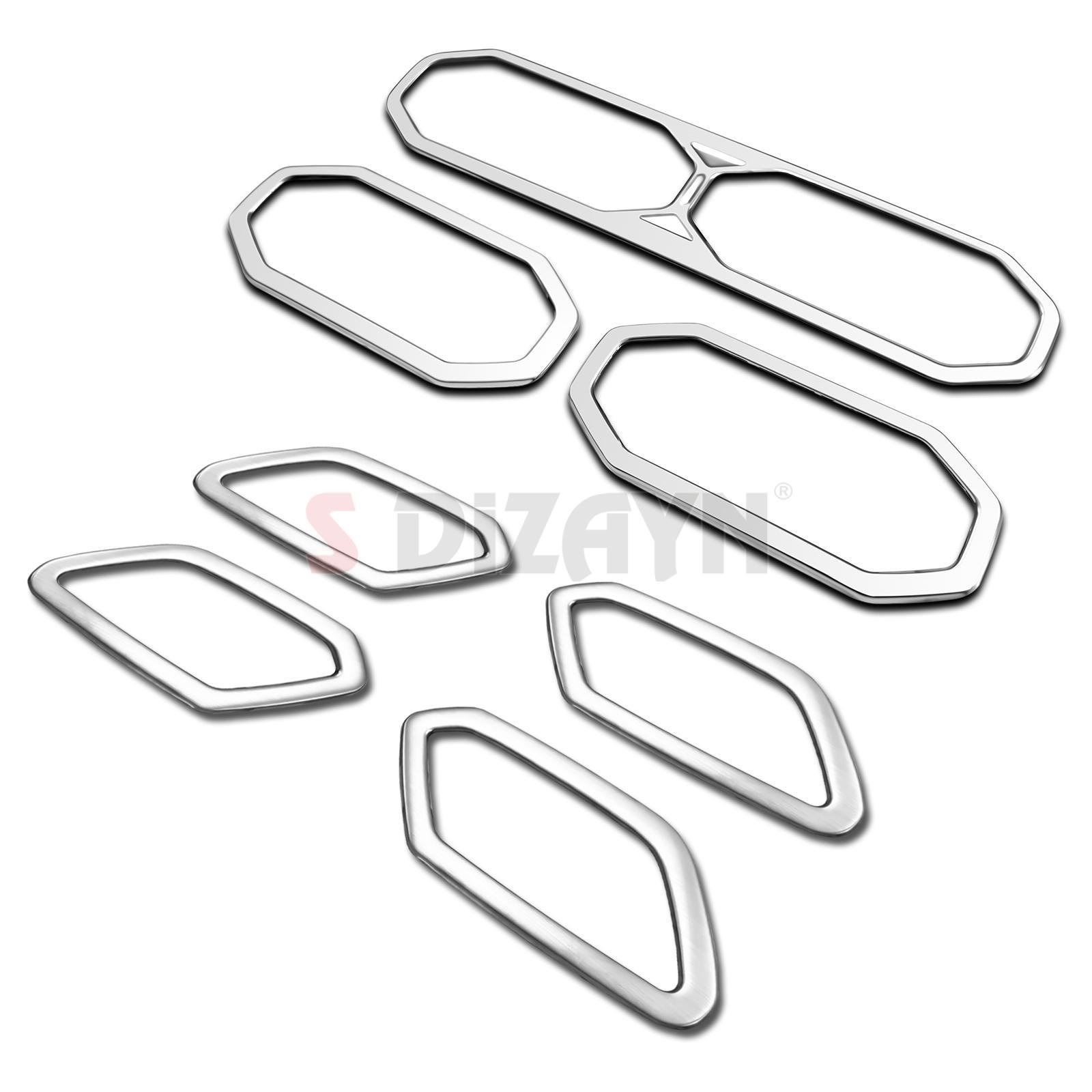 S-Dizayn Renault Duster Krom Havalandırma ve İç Kapı Kolu Çerçevesi 7 Prç. 2024 Üzeri (Mat Krom) A+ Kalite