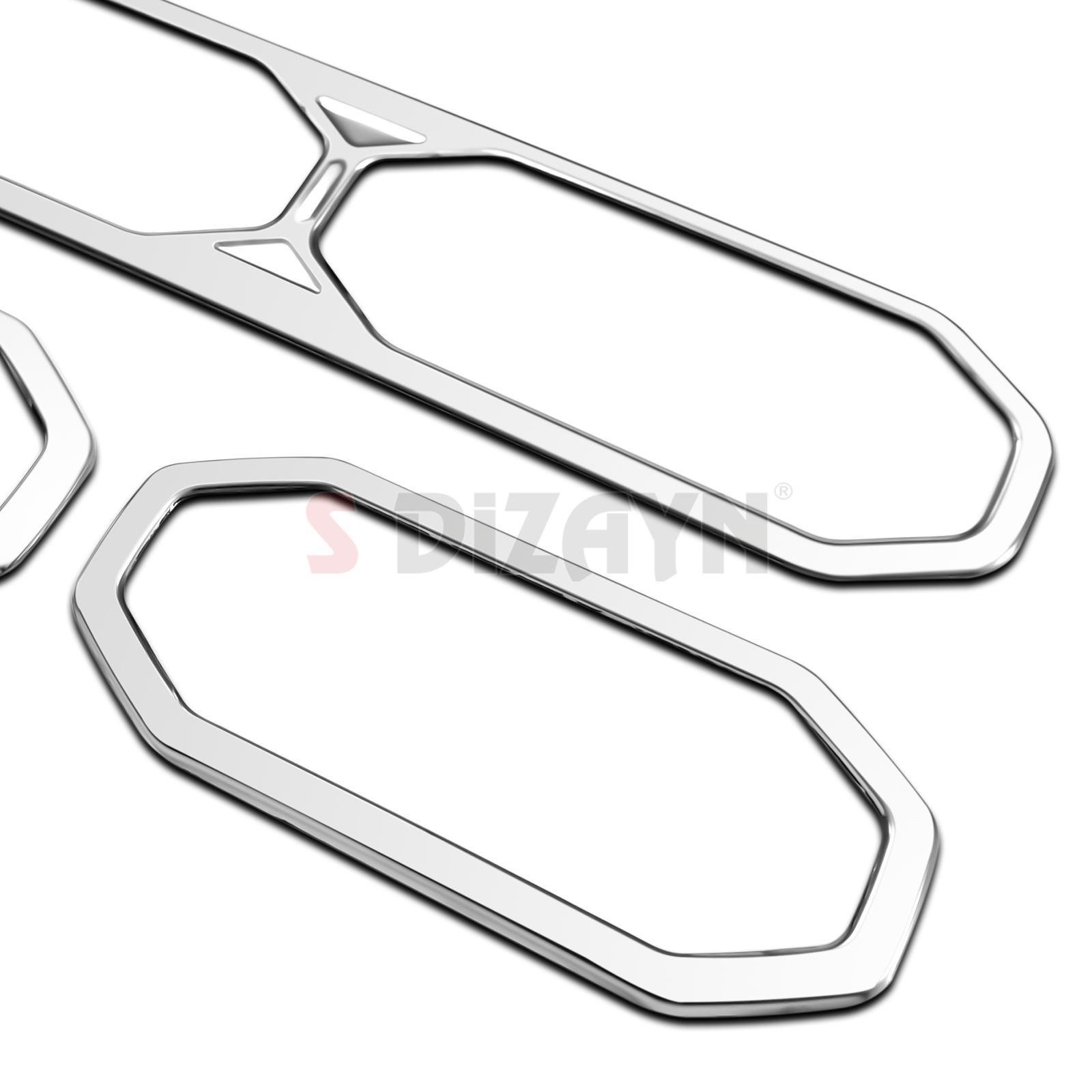 S-Dizayn Renault Duster Krom Havalandırma Çerçevesi 3 Prç. 2024 Üzeri (Mat Krom) A+ Kalite