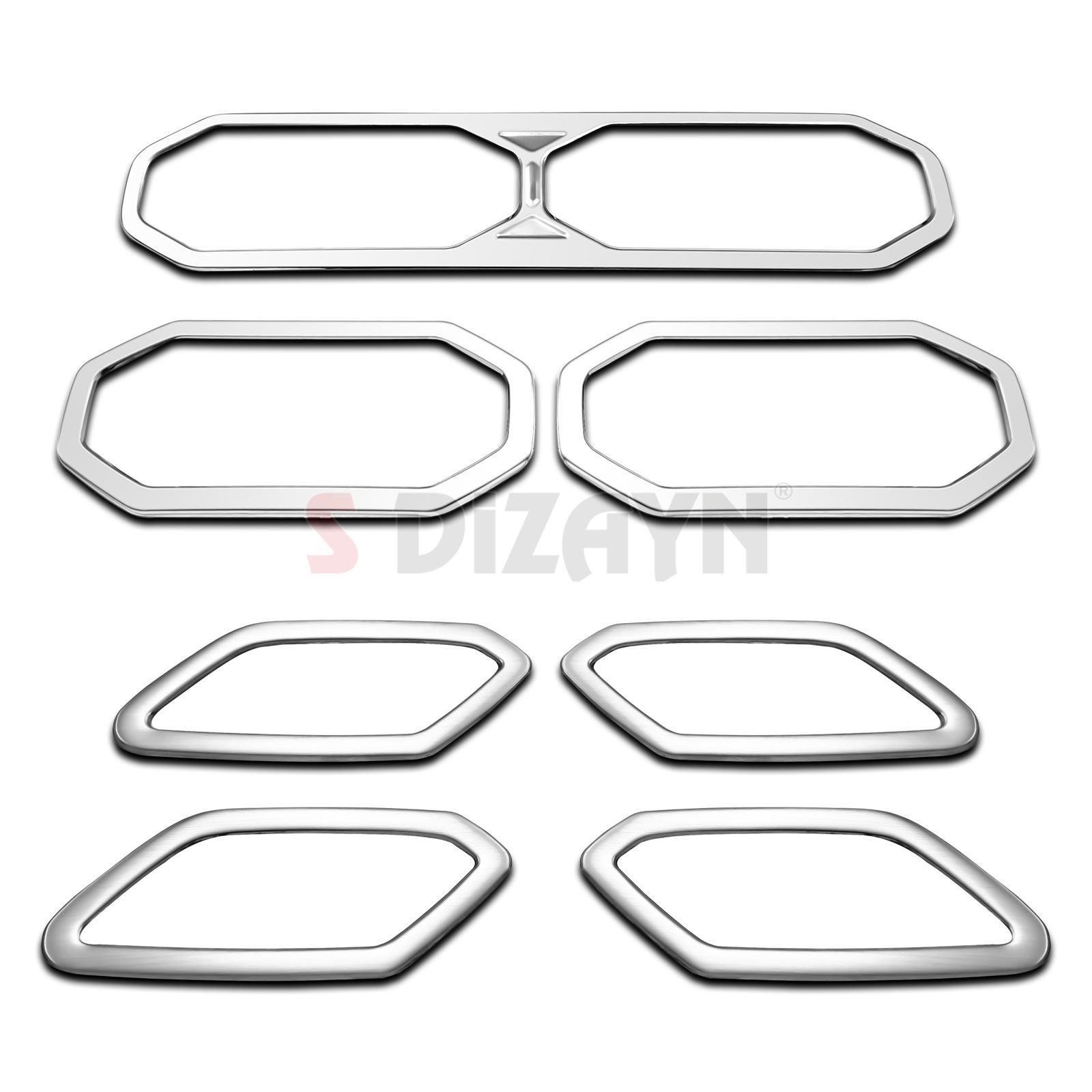 S-Dizayn Renault Duster Krom Havalandırma ve İç Kapı Kolu Çerçevesi 7 Prç. 2024 Üzeri (Mat Krom) A+ Kalite