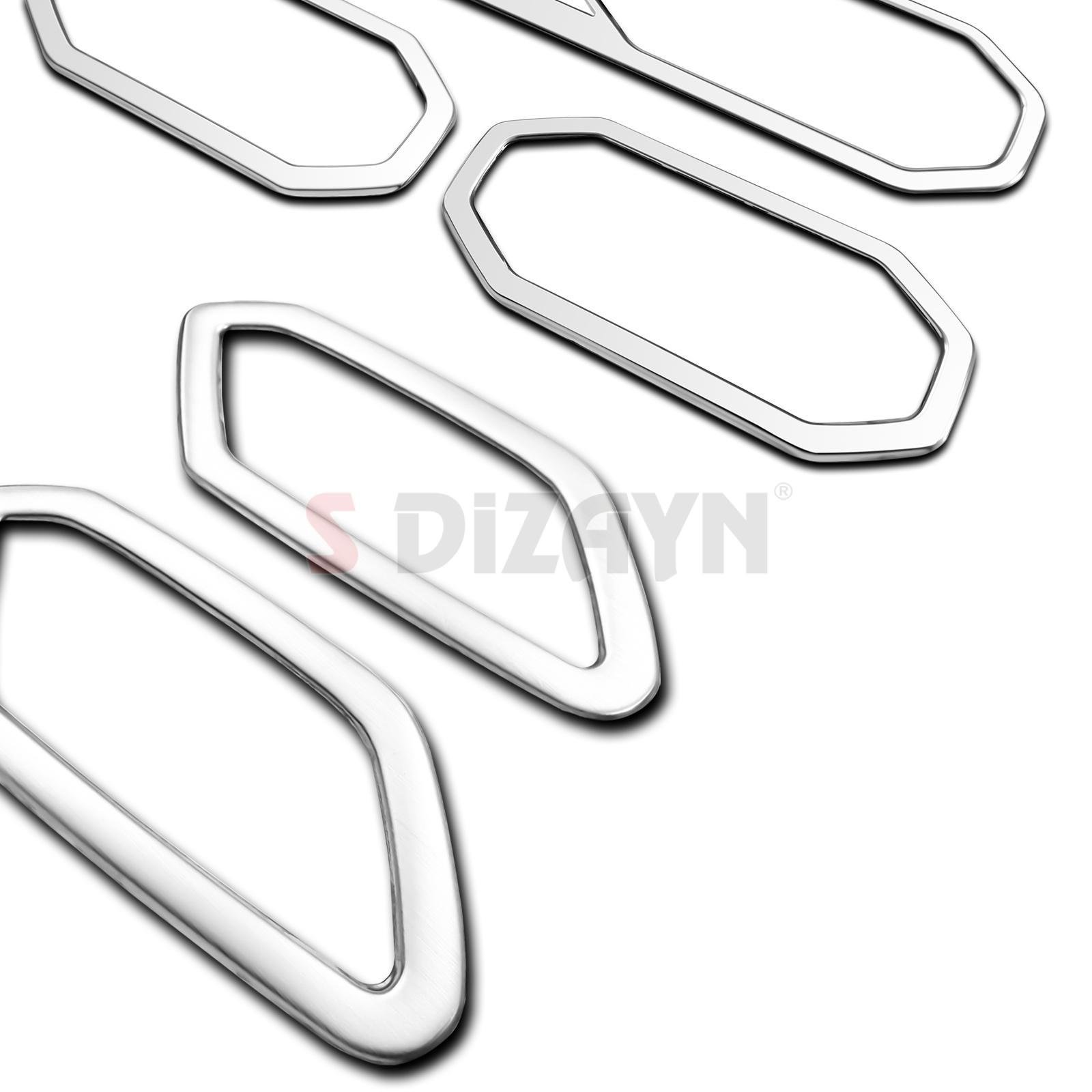 S-Dizayn Renault Duster Krom Havalandırma ve İç Kapı Kolu Çerçevesi 7 Prç. 2024 Üzeri (Mat Krom) A+ Kalite