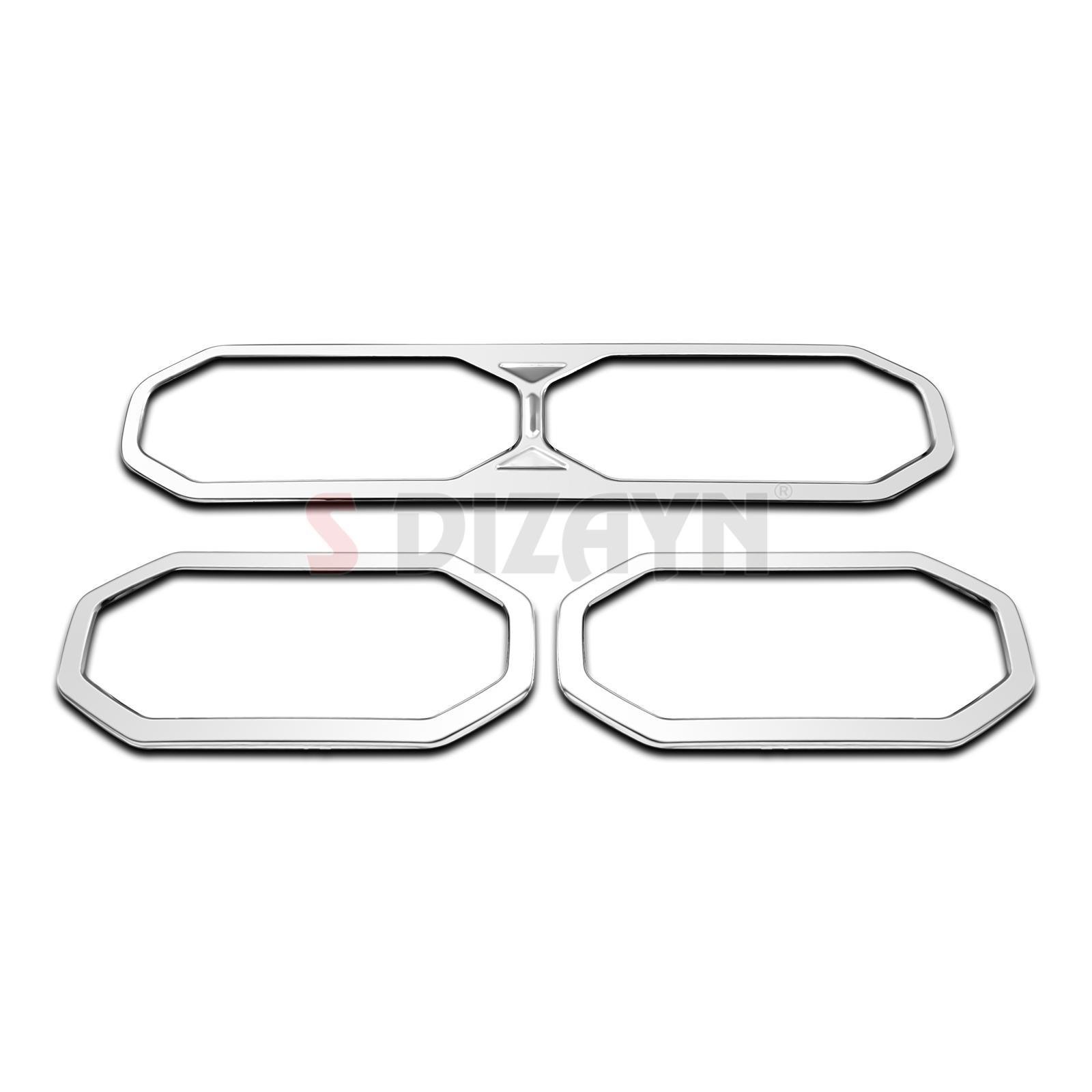 S-Dizayn Renault Duster Krom Havalandırma Çerçevesi 3 Prç. 2024 Üzeri (Mat Krom) A+ Kalite