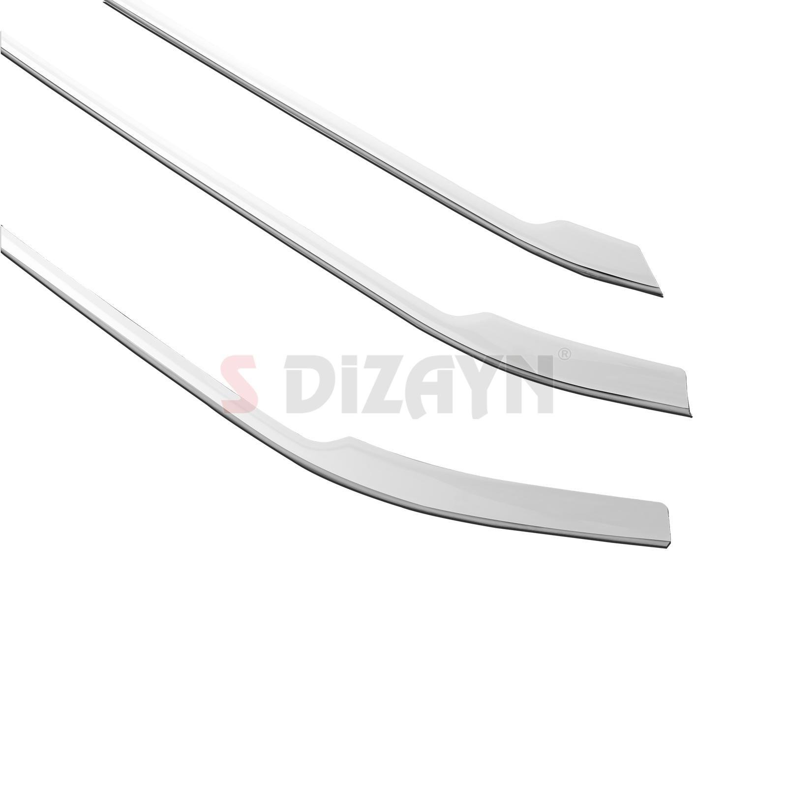 S-Dizayn Renault Express Krom Ön Tampon Çıtası 3 Prç 2021 Üzeri