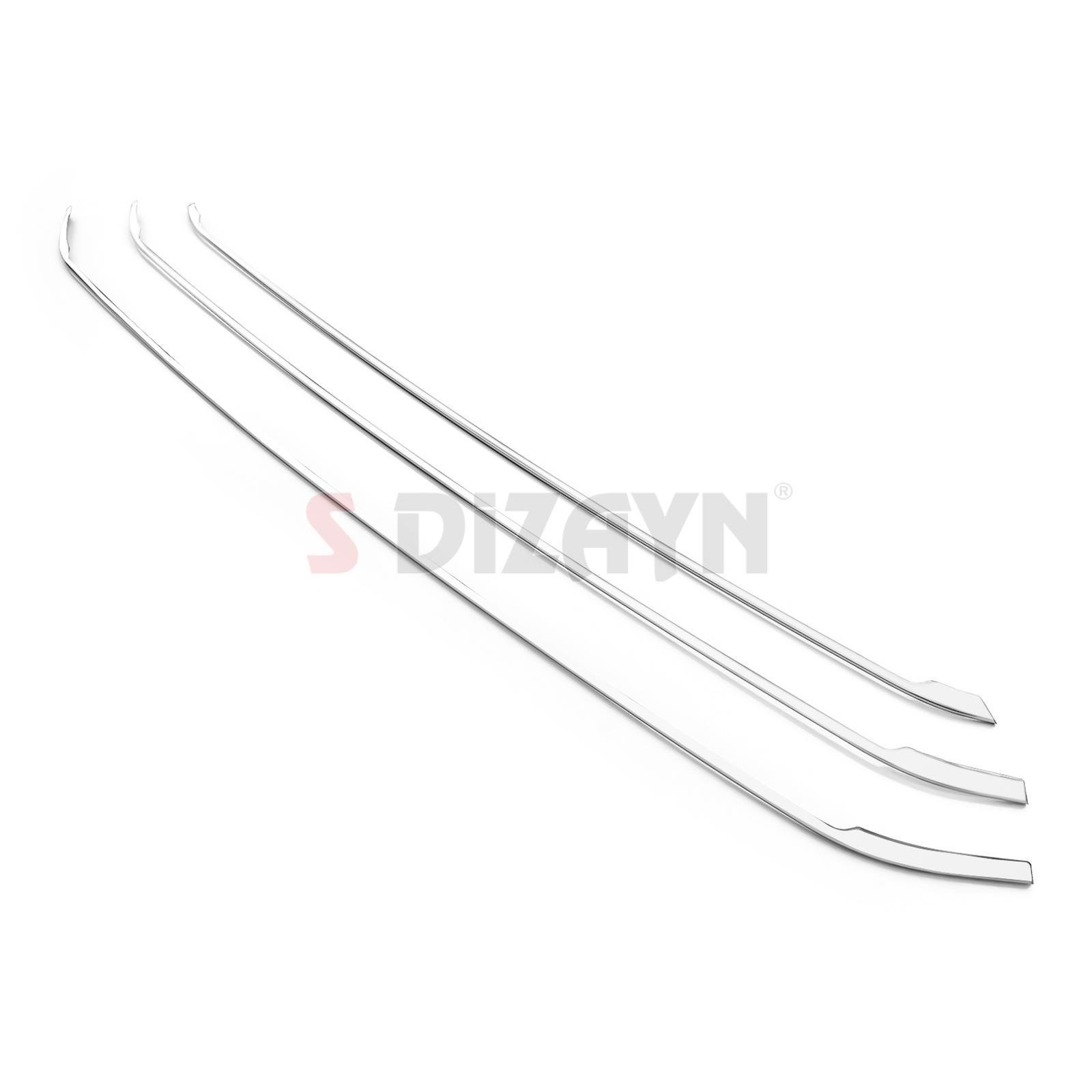 S-Dizayn Renault Express Krom Ön Tampon Çıtası 3 Prç 2021 Üzeri