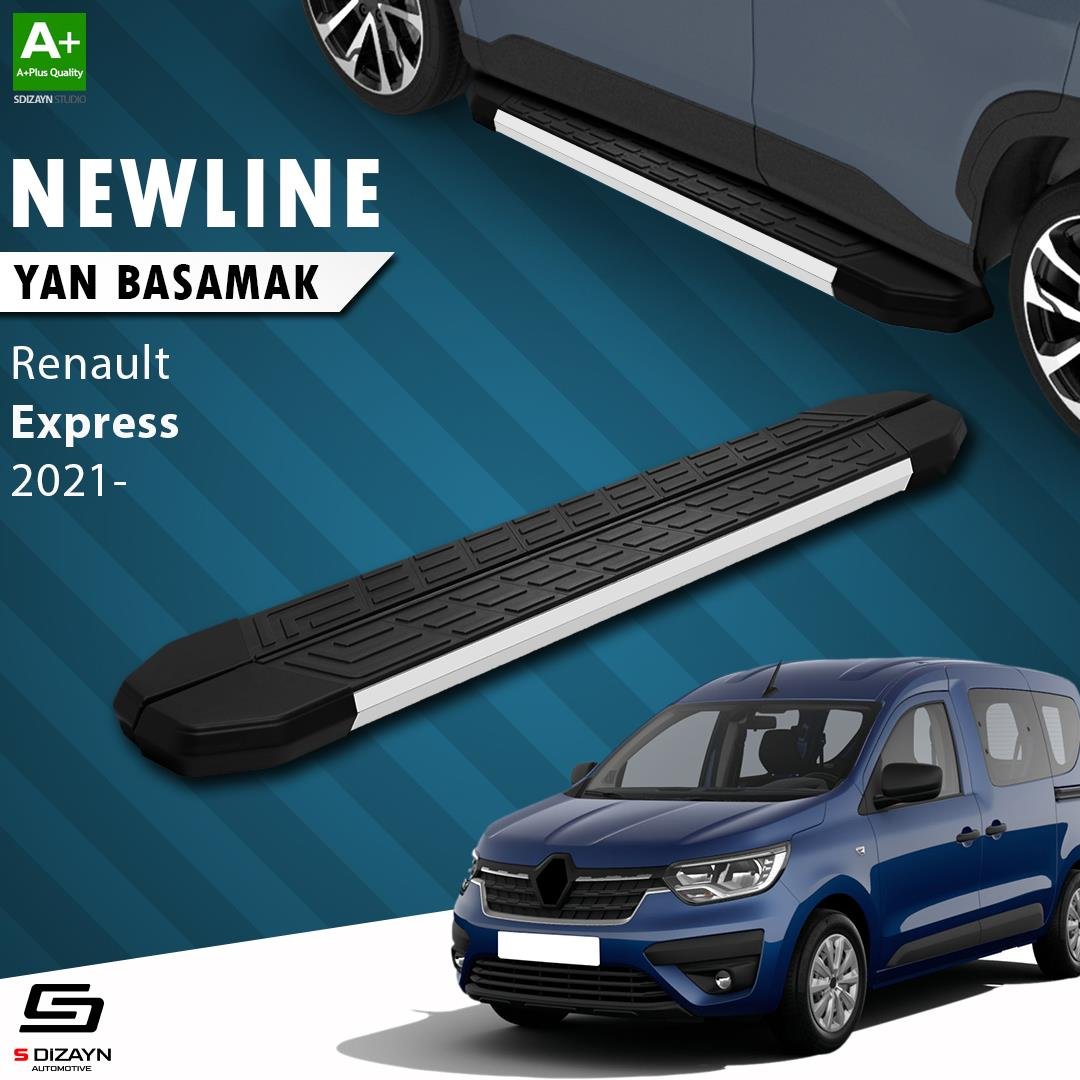 S-Dizayn Renault Express NewLine Aluminyum Yan Basamak 203 Cm 2021 Üzeri A+ Kalite
