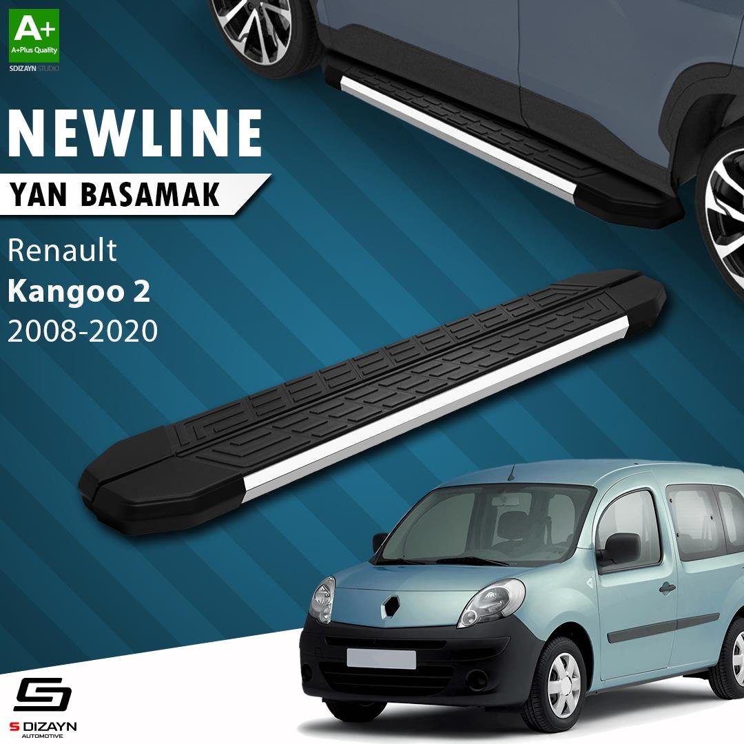 S-Dizayn Renault Kangoo 2 NewLine Krom Yan Basamak 193 Cm 2008-2020 A+ Kalite