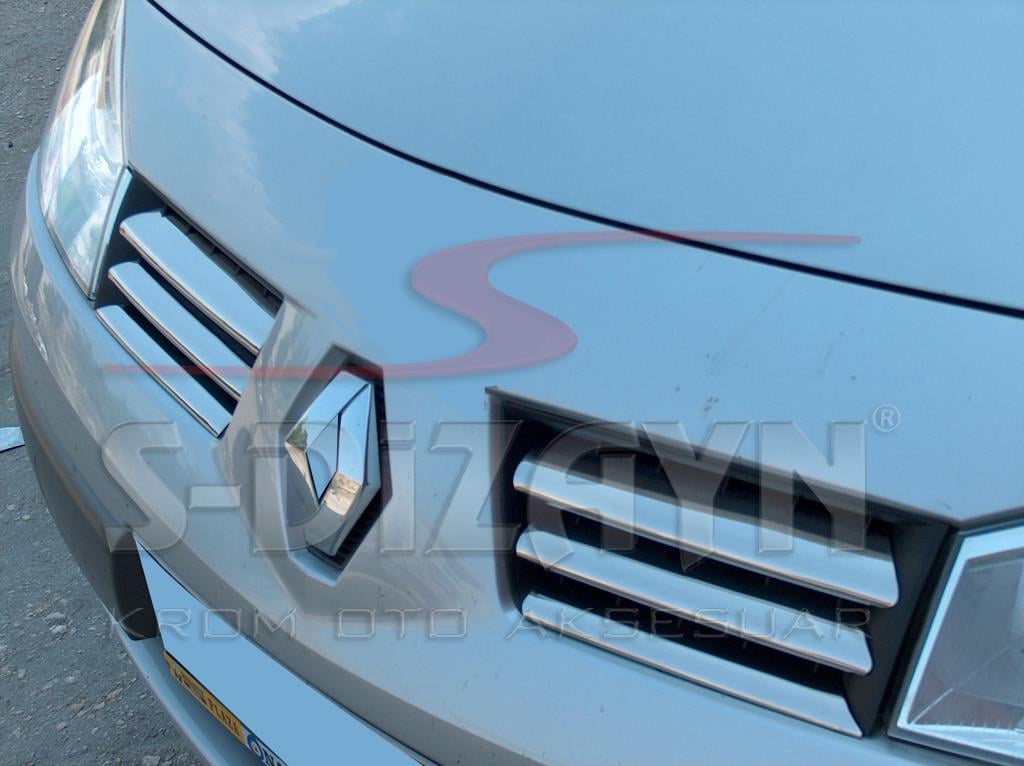 S-Dizayn Renault Megane 2 Krom Ön Panjur 6 Prç 2004-2005