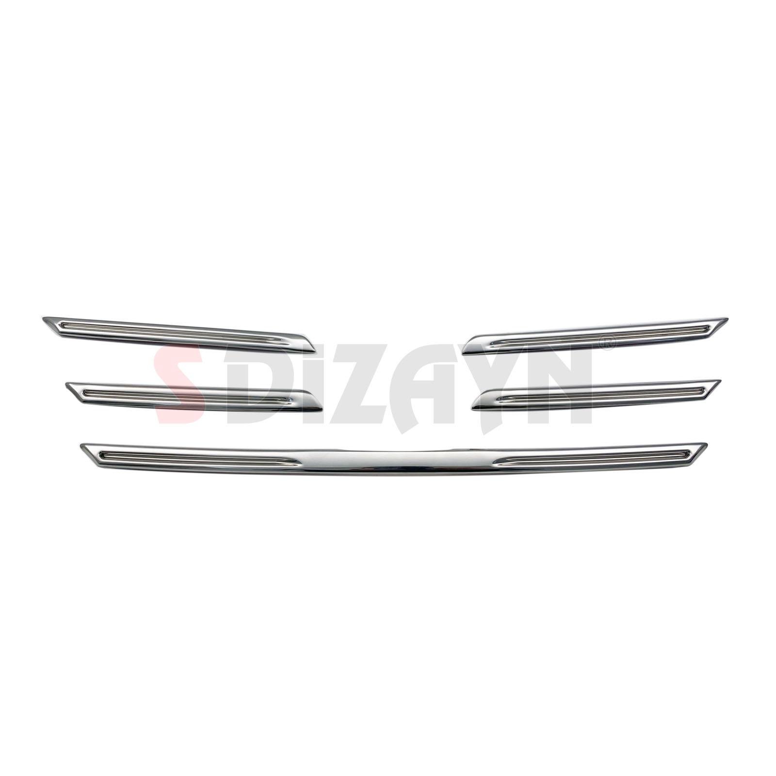 S-Dizayn Renault Megane 4 Krom Ön Panjur 5 Prç. 2016-2020 A+ Kalite