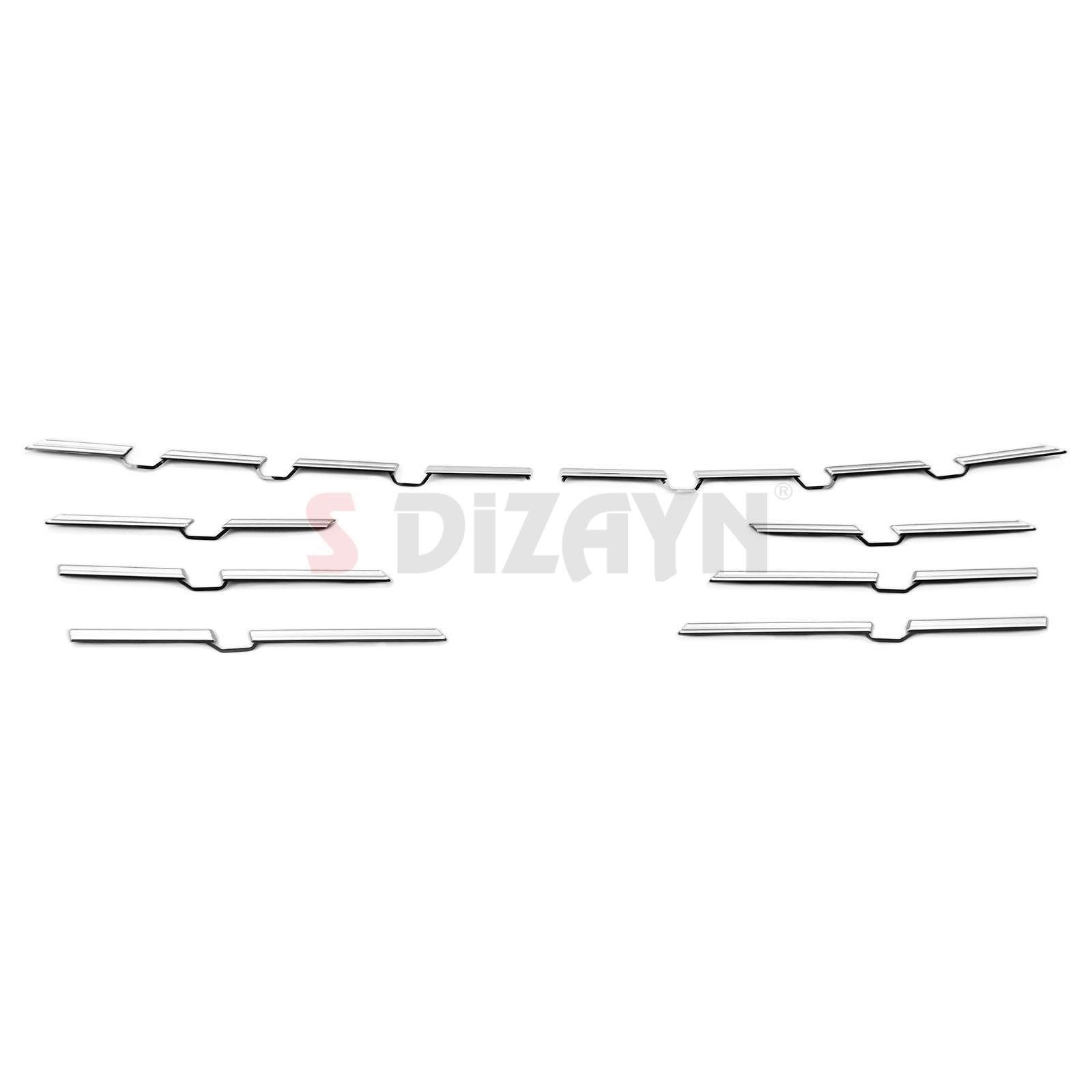 S-Dizayn Renault Megane 4 Krom Ön Tampon Çıtası 8 Prç. 2020 Üzeri